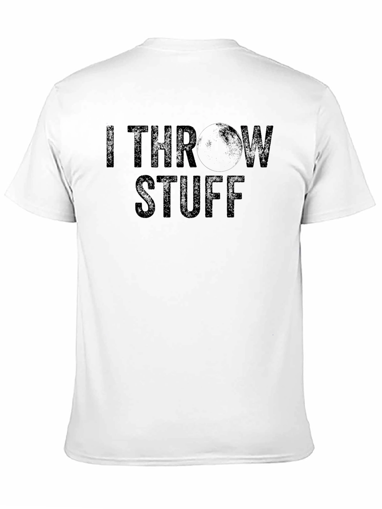 Black I Throw Stuff Graphic Tee - Novelty Shirt view 11