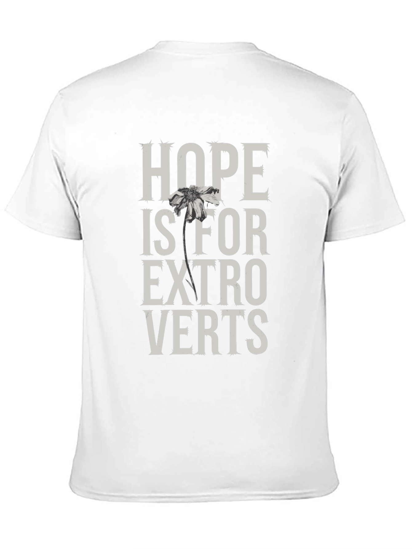 Black Hope Is For Extroverts Black Graphic Tee view 11