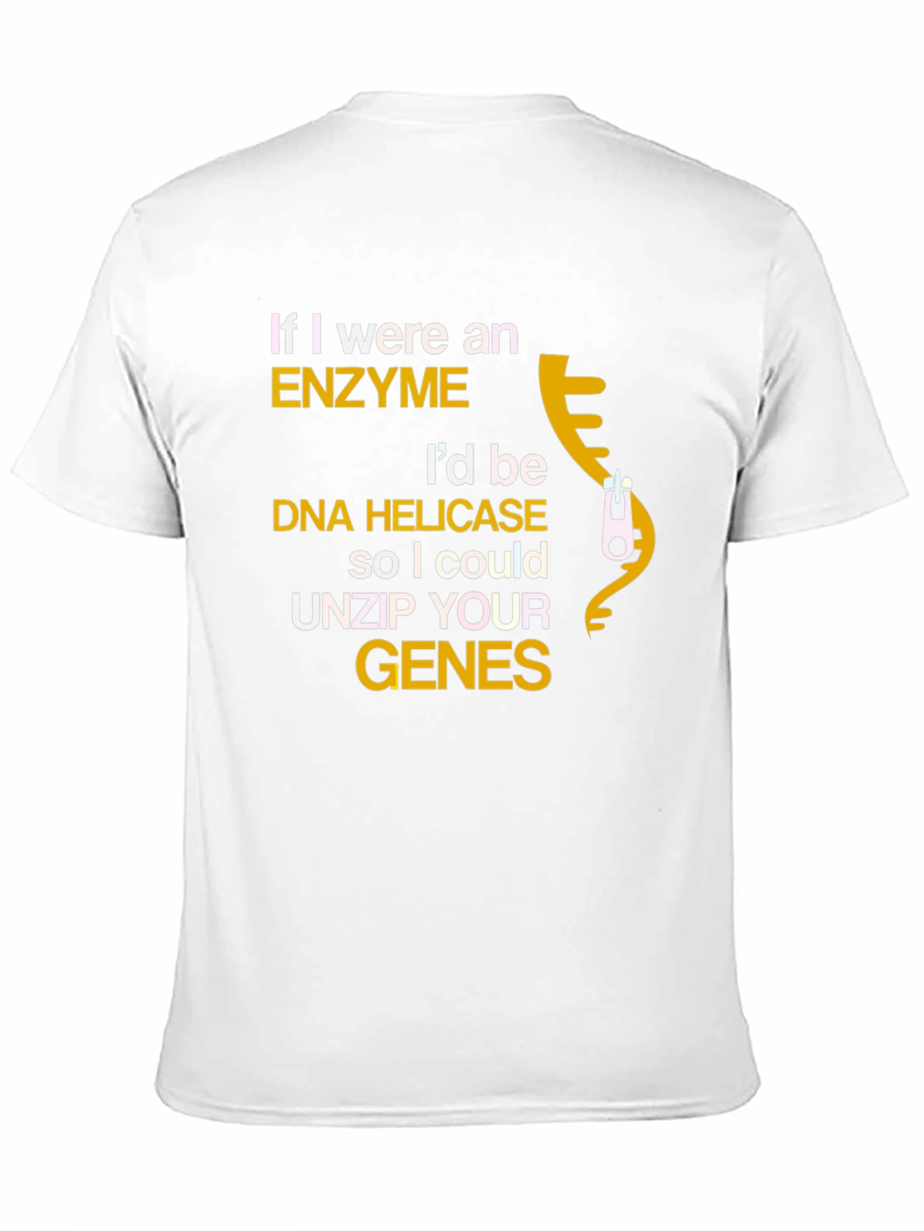 Black Enzyme DNA Helicase Funny Science T-Shirt view 11