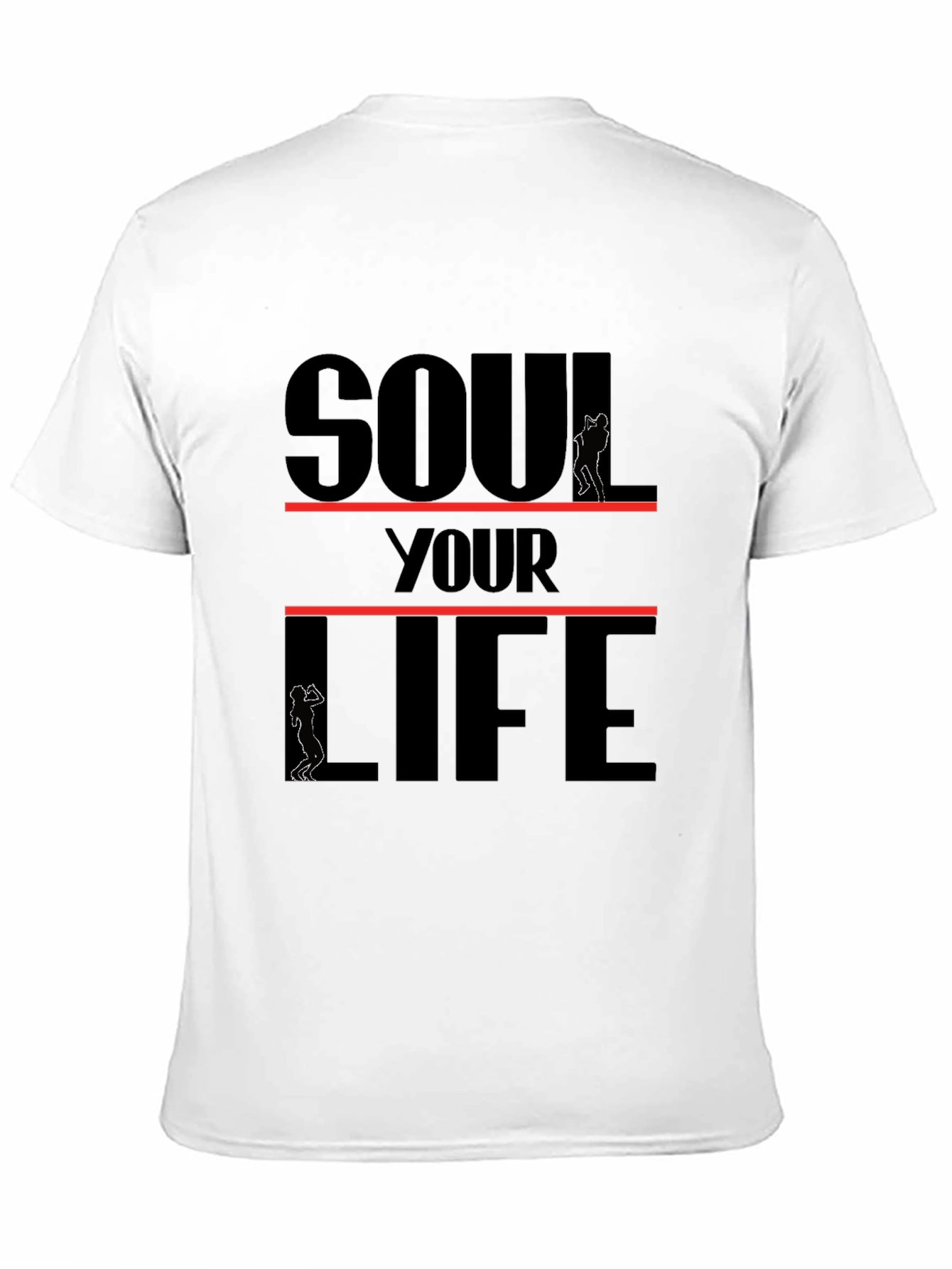 Black Soul Your Life Black Graphic Tee view 11