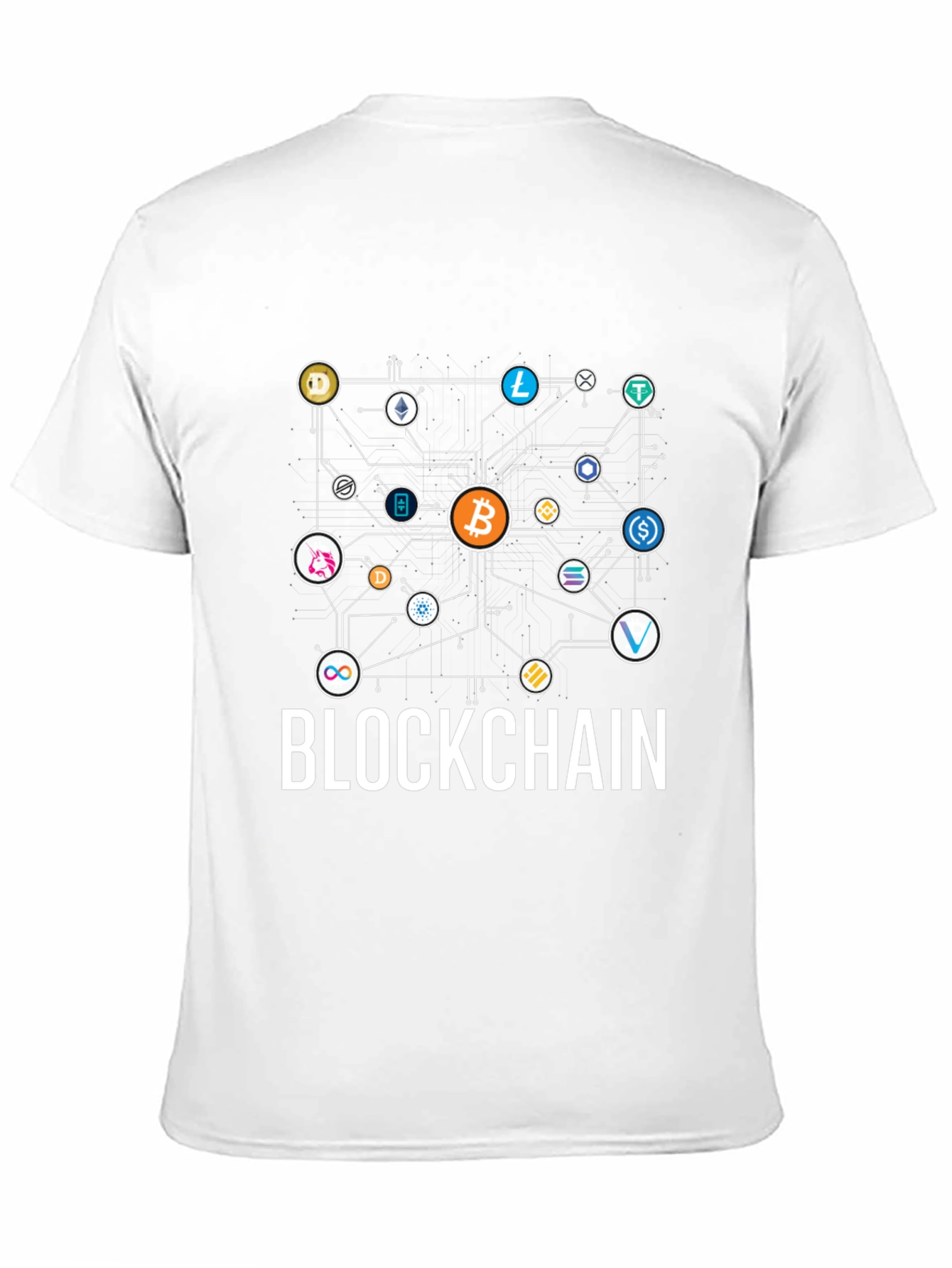 Black Blockchain Crypto T-Shirt - Bitcoin & Altcoins view 11