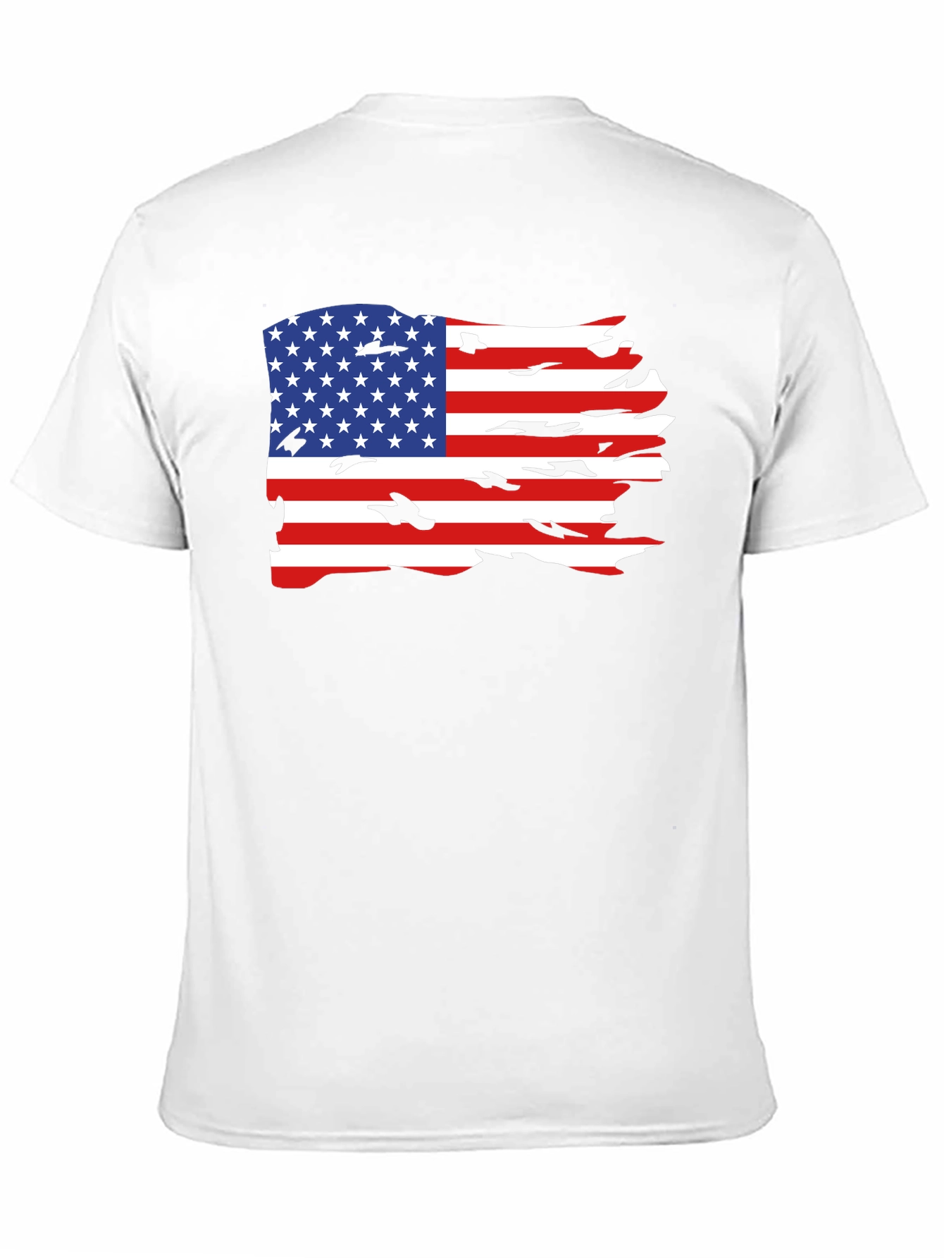 Black American Flag Graphic Tee view 11