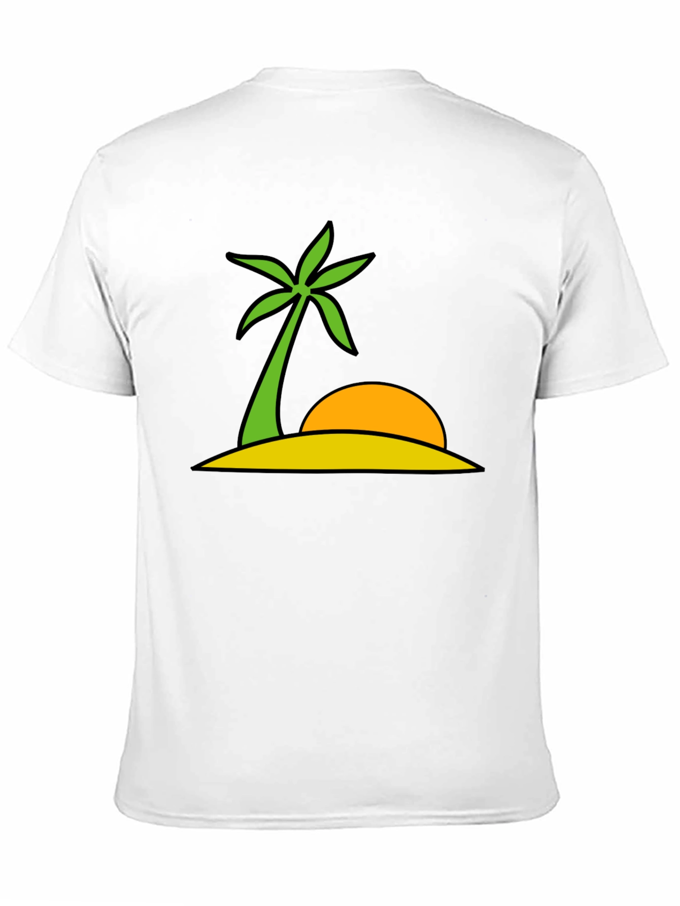 Black Tropical Island Graphic Tee - Summer Vibes view 11