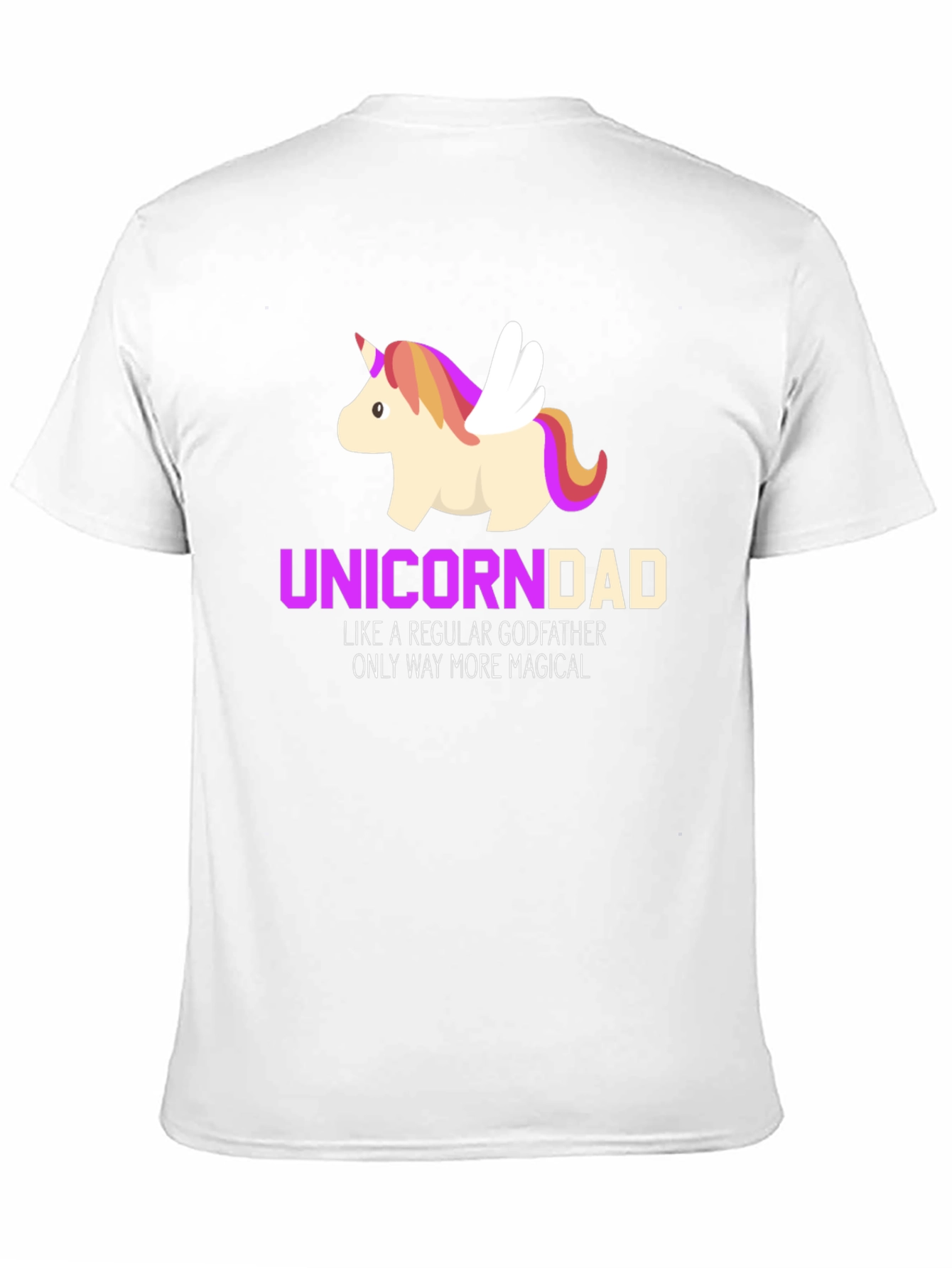 Black Unicorn Dad Magical Godfather T-Shirt view 11