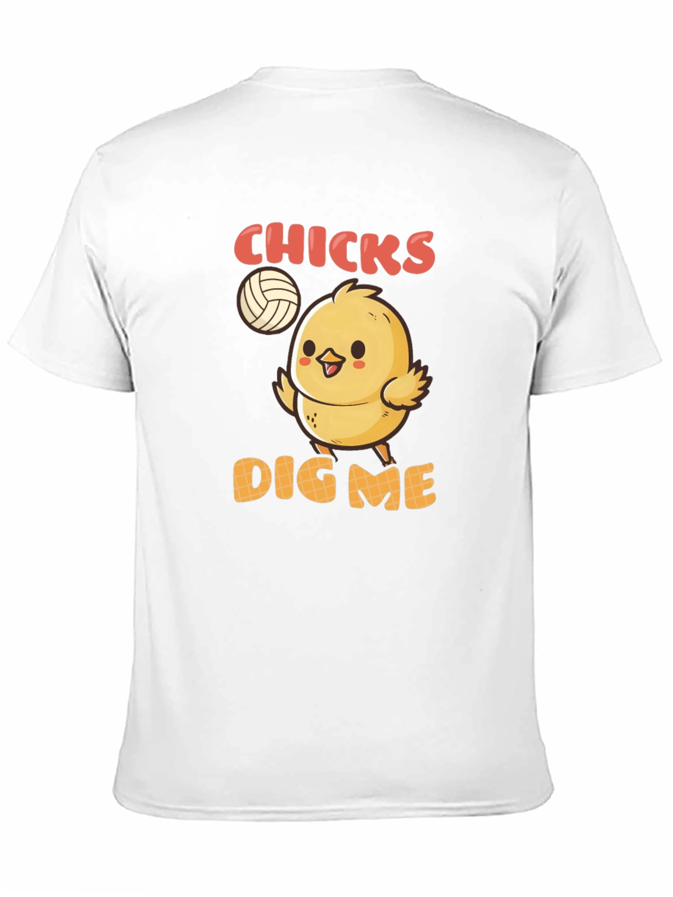 Black Chicks Dig Me T-Shirt - Volleyball Chick Graphic Tee view 11