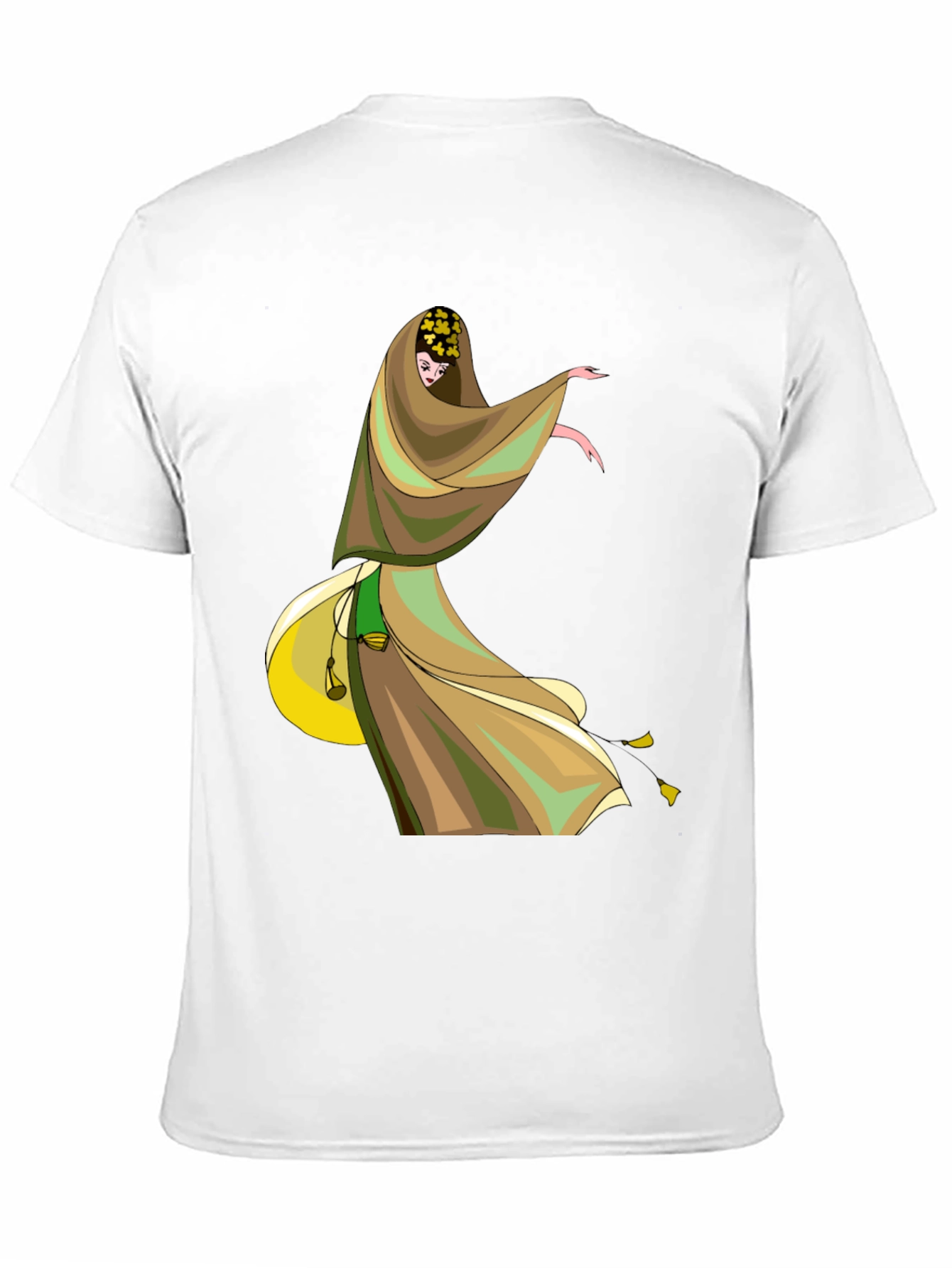 Black Mystic Dancer Graphic Tee - Black Cotton Blend view 11