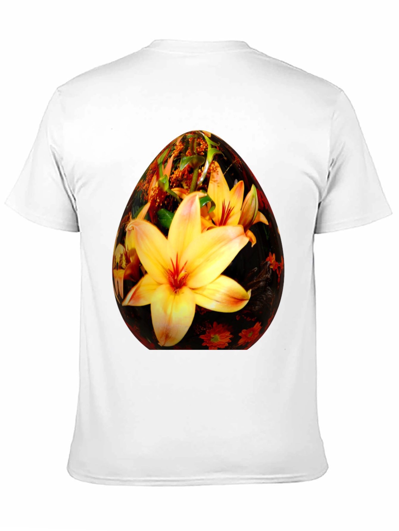 Black Floral Easter Egg Graphic Tee view 11