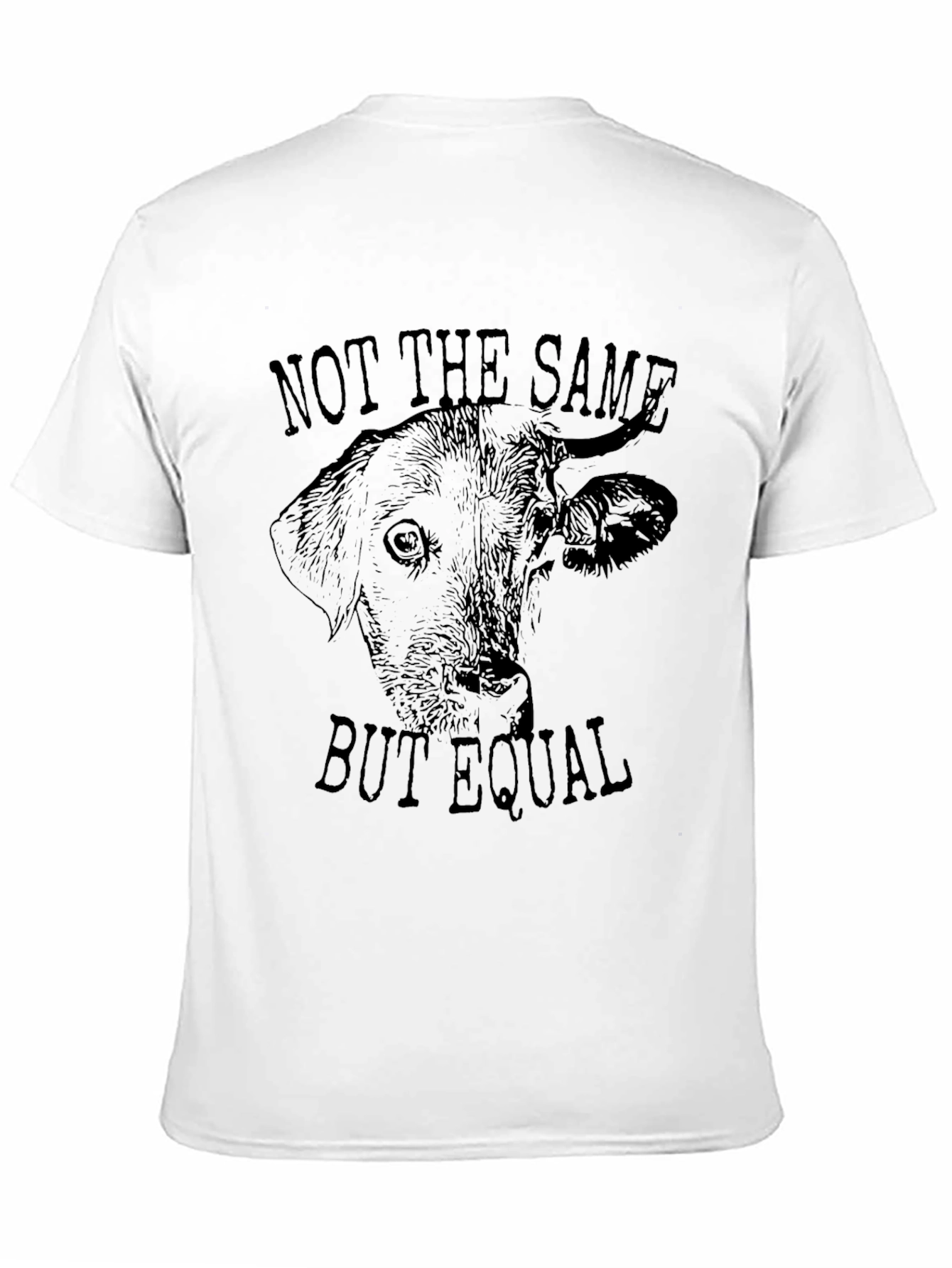 Black Not The Same But Equal Graphic T-Shirt view 11