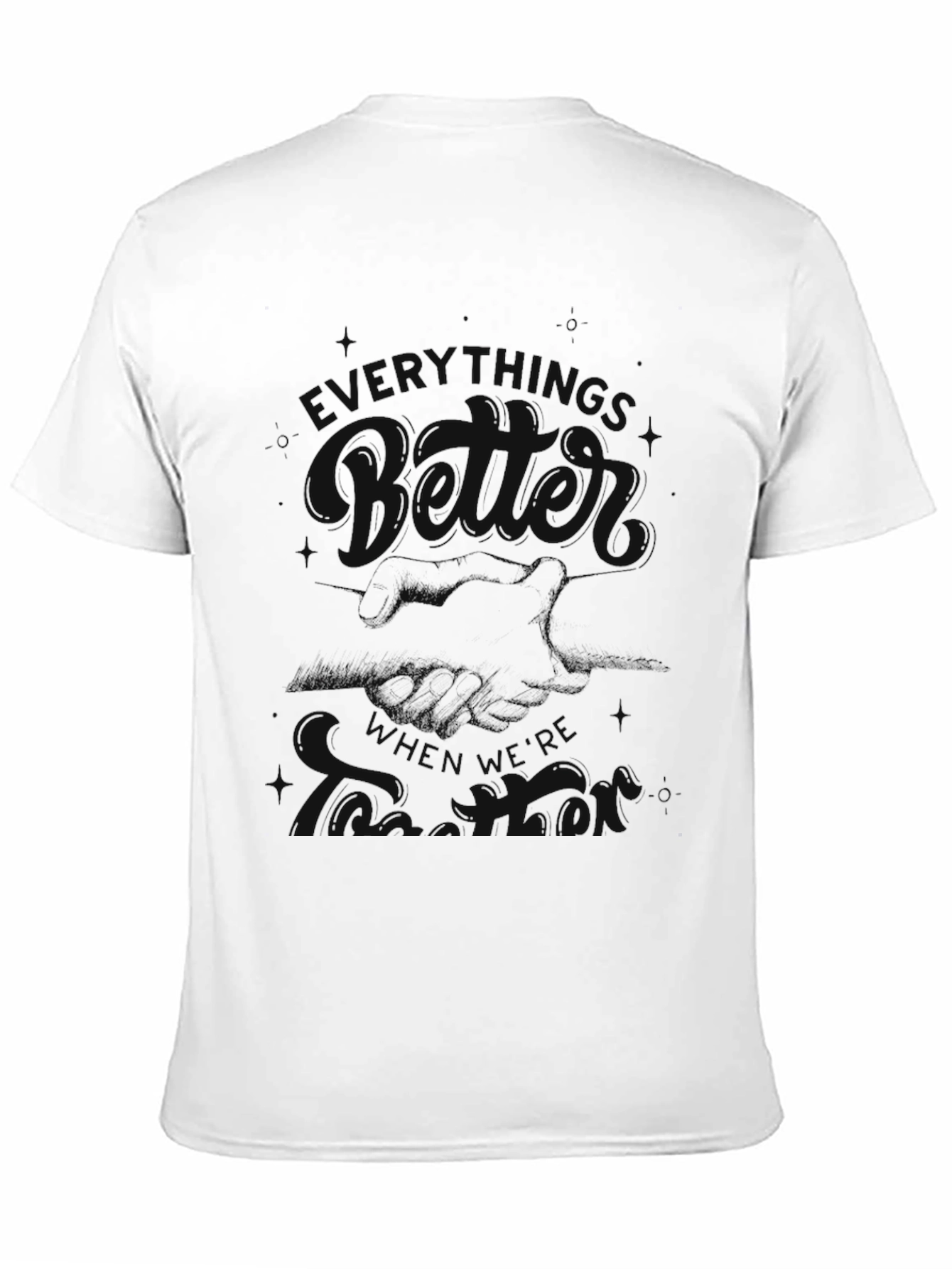 Black Men's Black Graphic Print Short Sleeve T-Shirt view 11