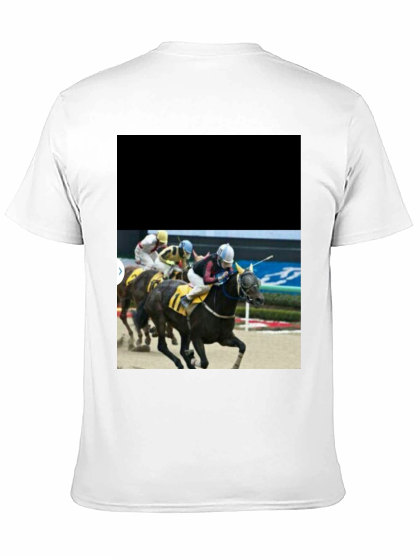 Black Horse Racing T-Shirt - Black Graphic Tee view 11