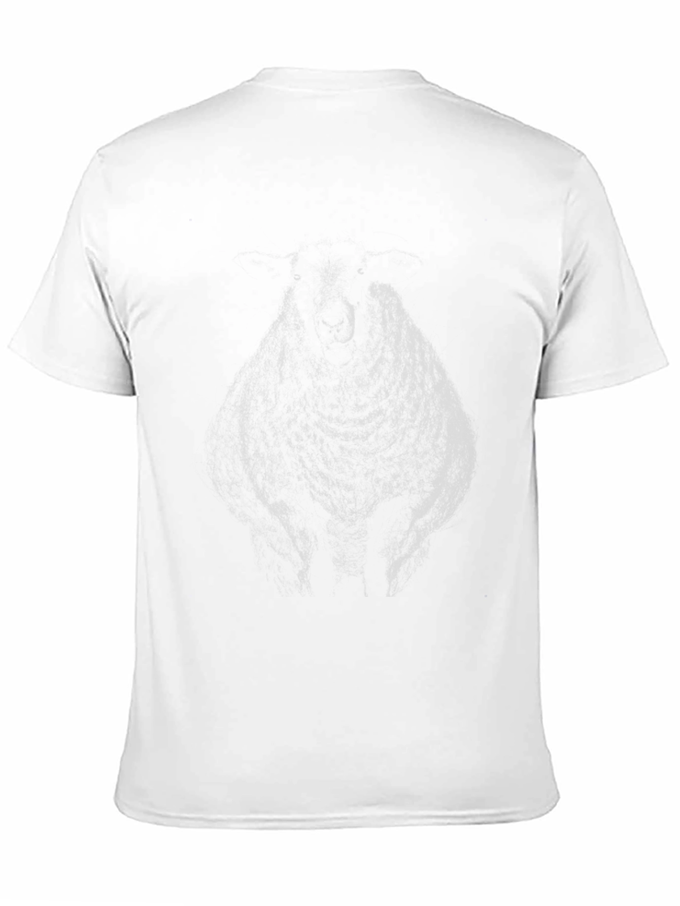Black Black Graphic Tee - Unique Sheep Design view 11