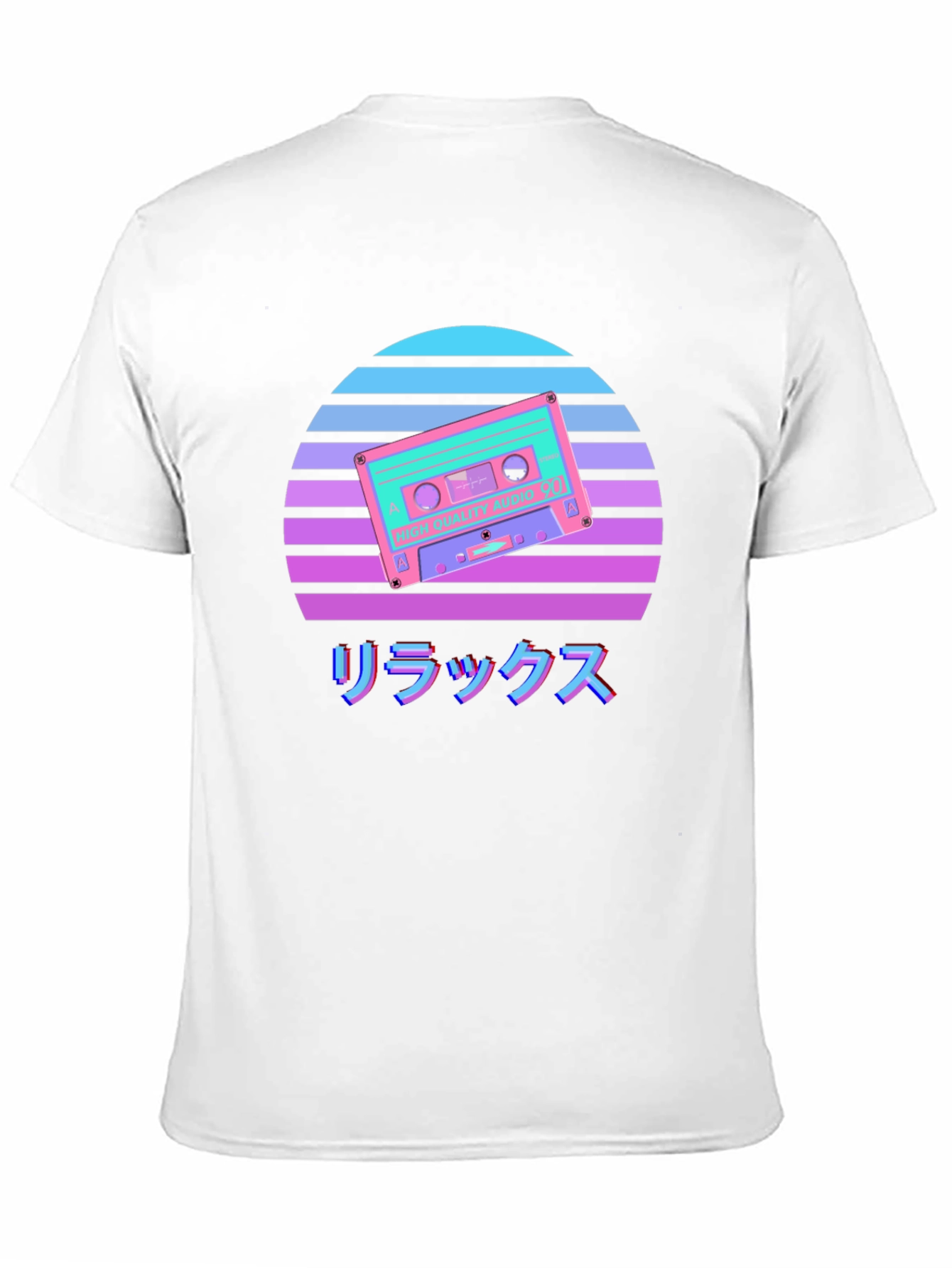 Black Retro Cassette Sunset Graphic Tee view 11