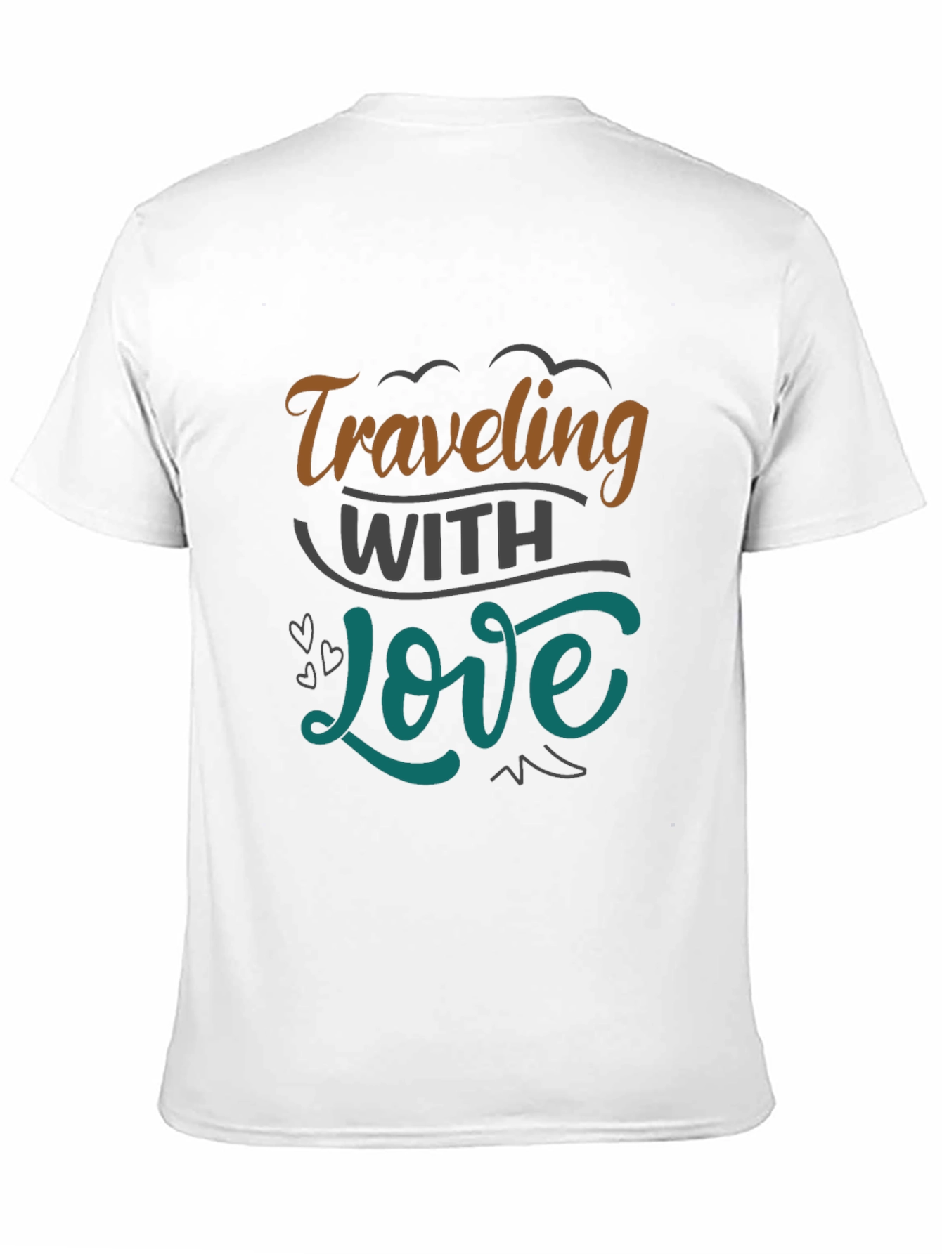 Black Traveling With Love Graphic Tee view 11