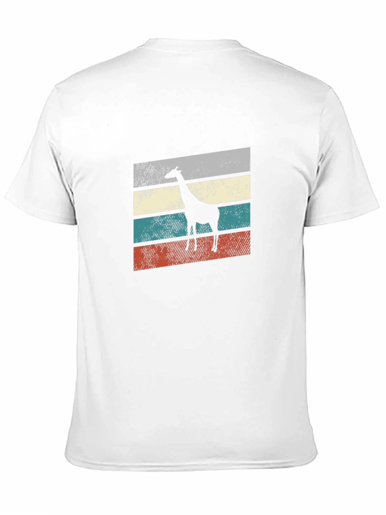 Black Giraffe Retro Style Graphic Tee view 11