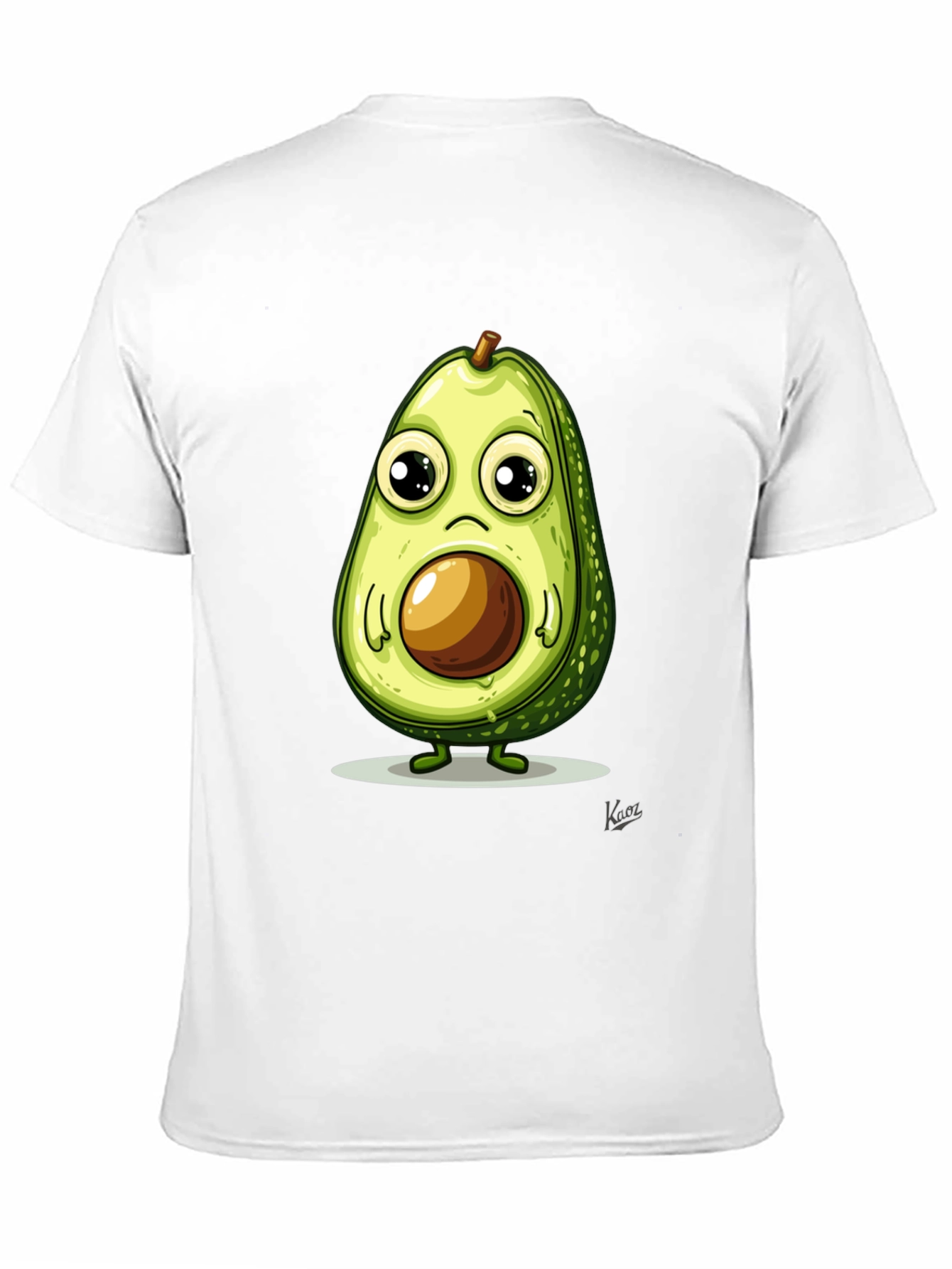 Black Cute Avocado T-Shirt - Unique Graphic Tee view 11