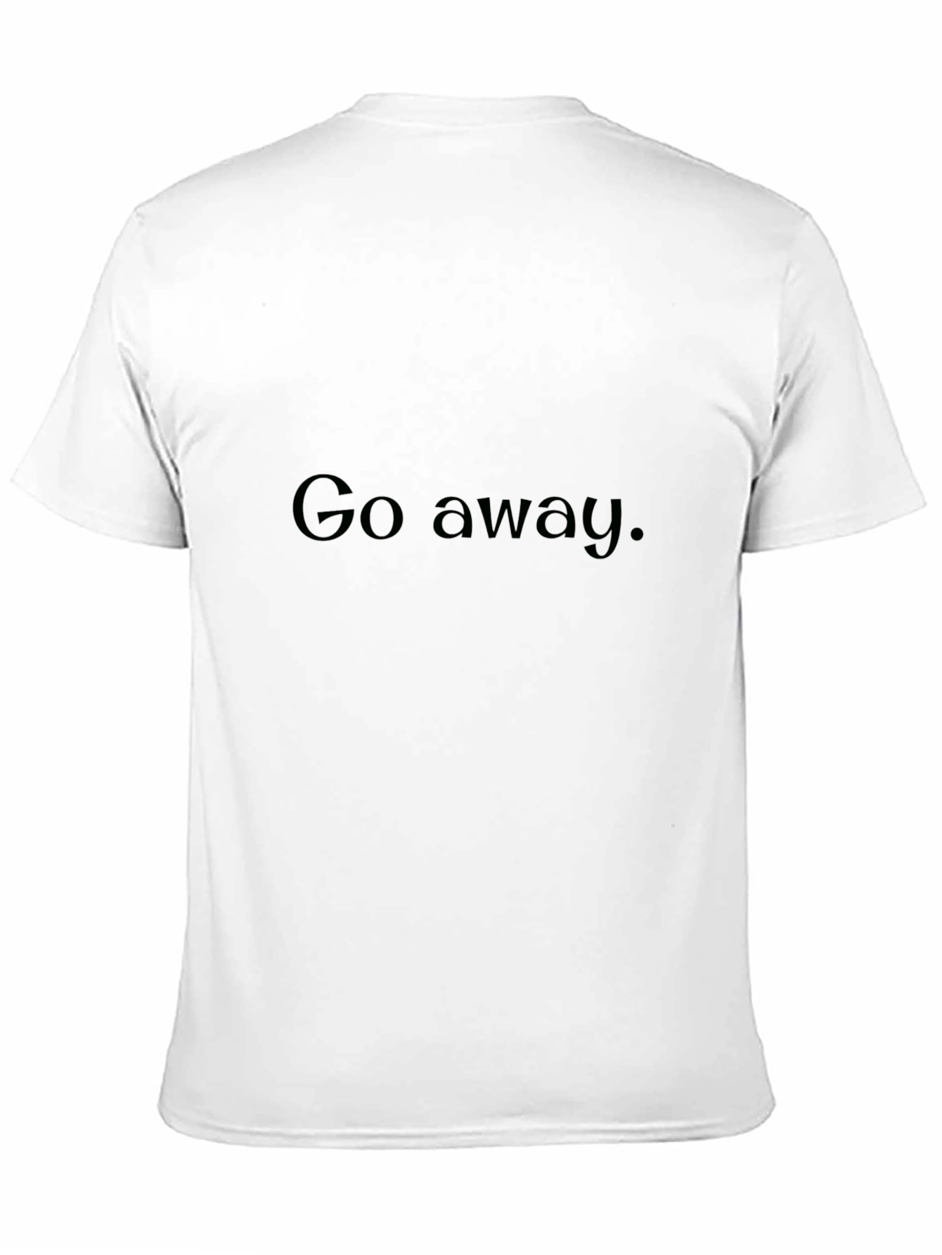 Black Go Away Graphic T-Shirt - Black Casual Tee view 11