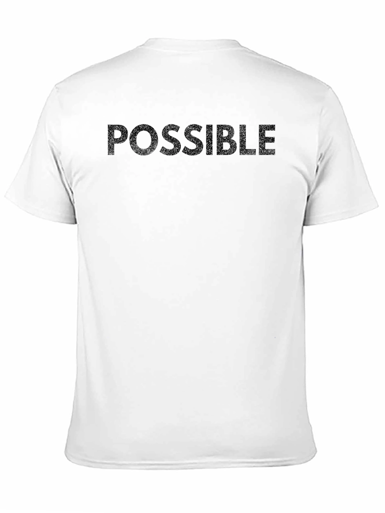 Black Possible Graphic Print Crew Neck T-Shirt view 11