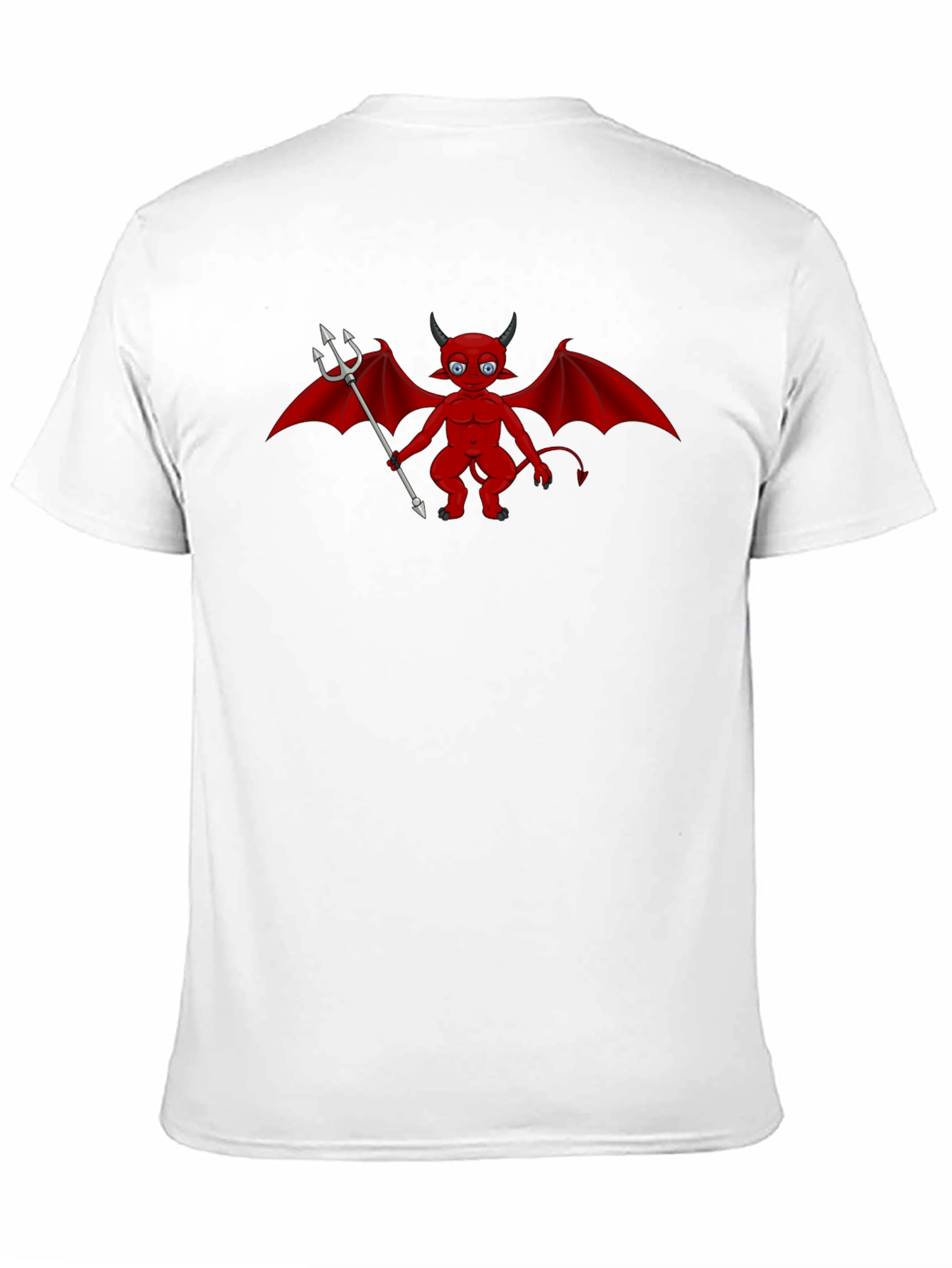 Black Cartoon Devil Graphic Tee - Black view 11
