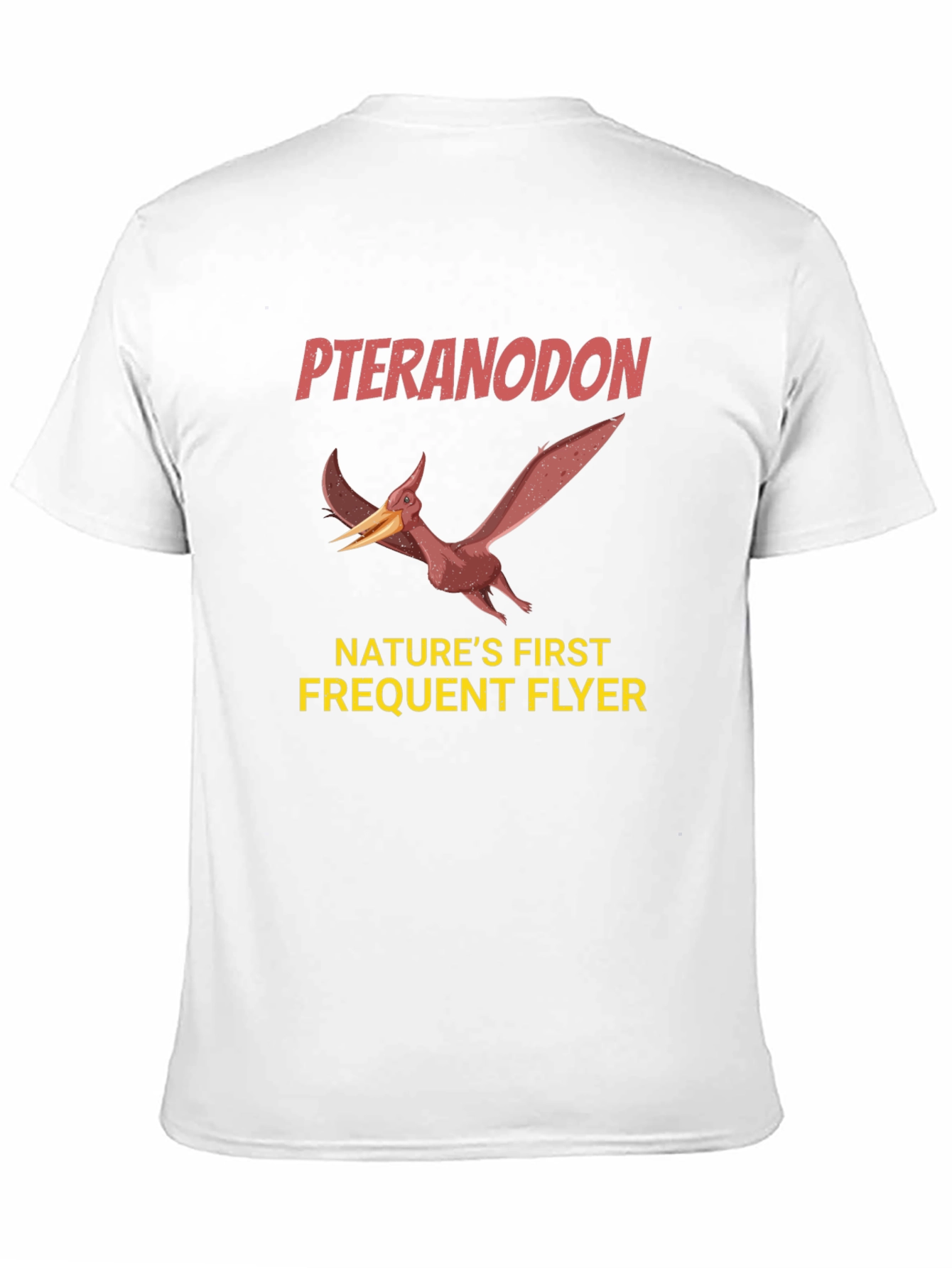 Black Pteranodon Nature's First Frequent Flyer Graphic T-Shirt view 11