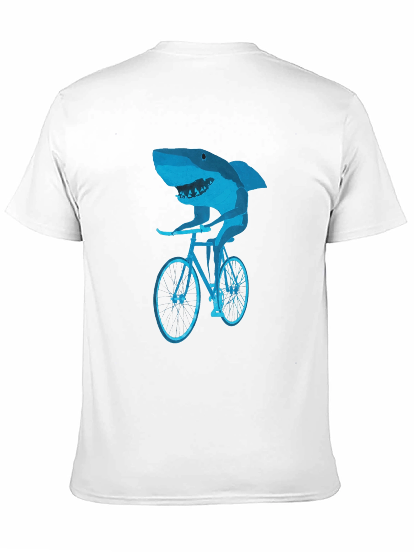 Black Shark on Bike Graphic Tee - Black view 11