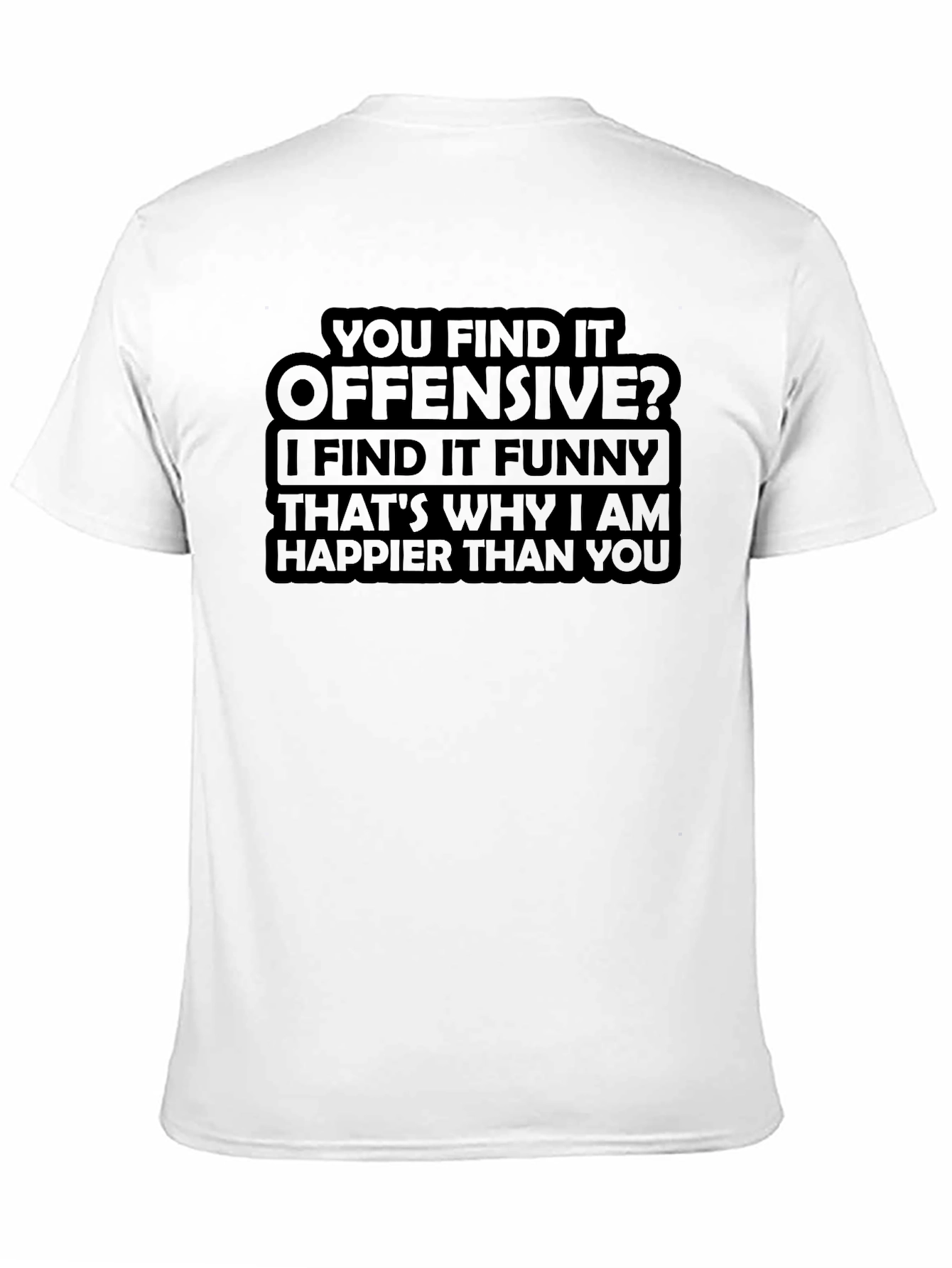 Black Offensive Humor T-Shirt: Funny Graphic Tee view 11