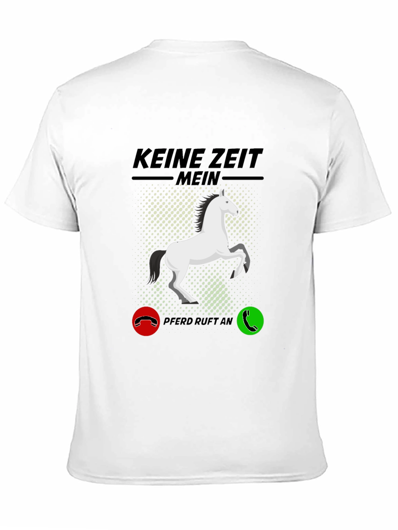 Black Horse Lover T-Shirt - Keine Zeit Mein Pferd Ruft An view 11