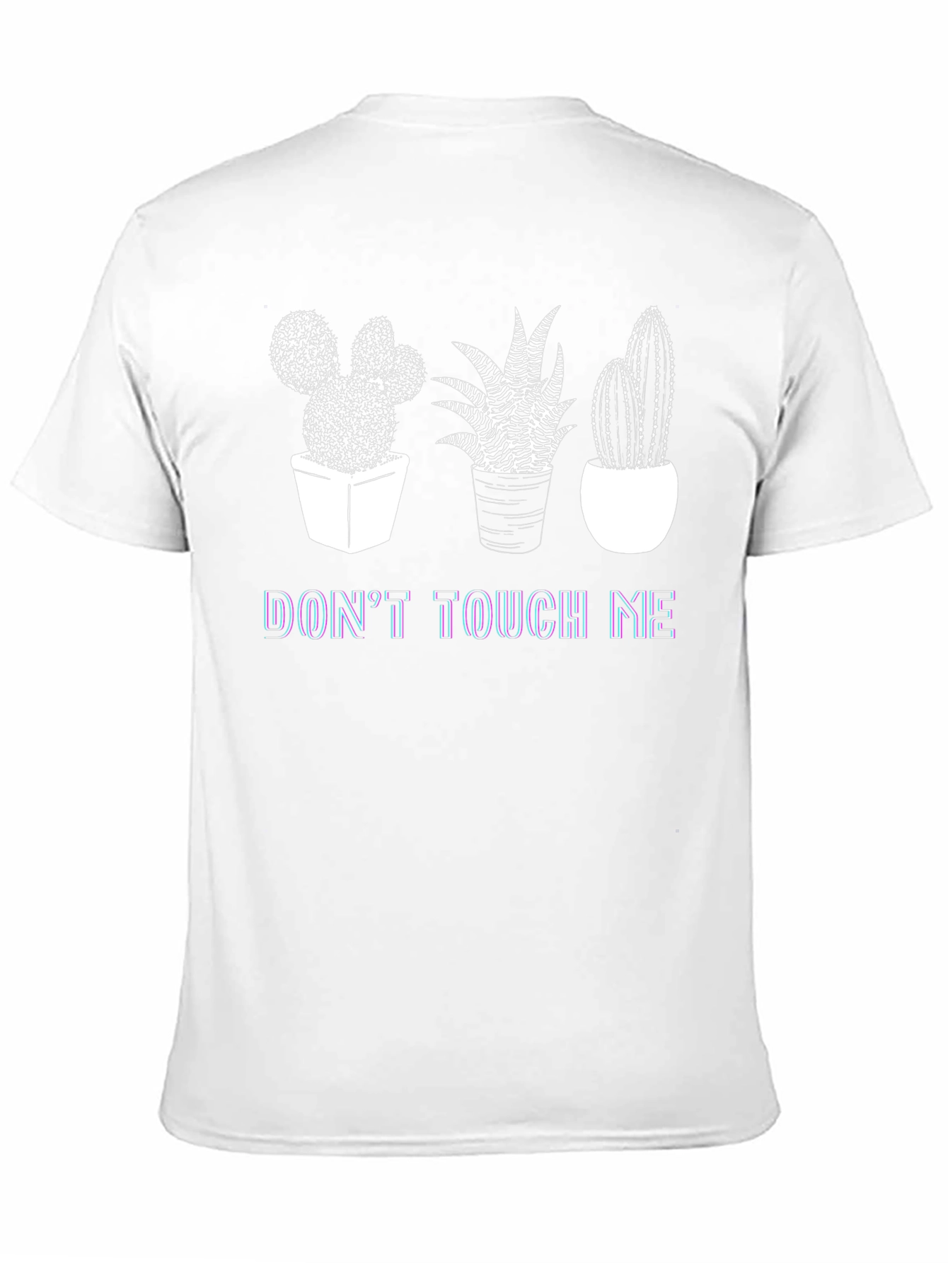 Black Don't Touch Me Cactus Graphic Tee view 11