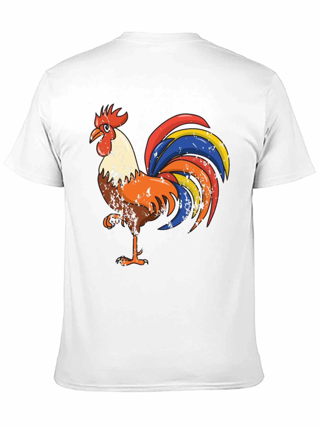 Black Rooster Graphic Tee - Men's Black T-Shirt view 11