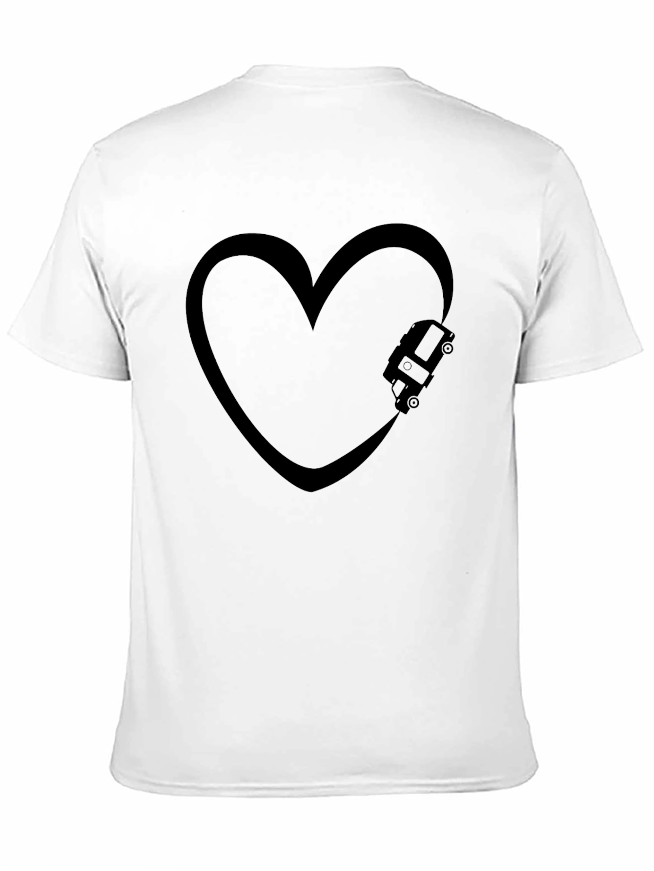 Black Love Van Black T-Shirt view 11