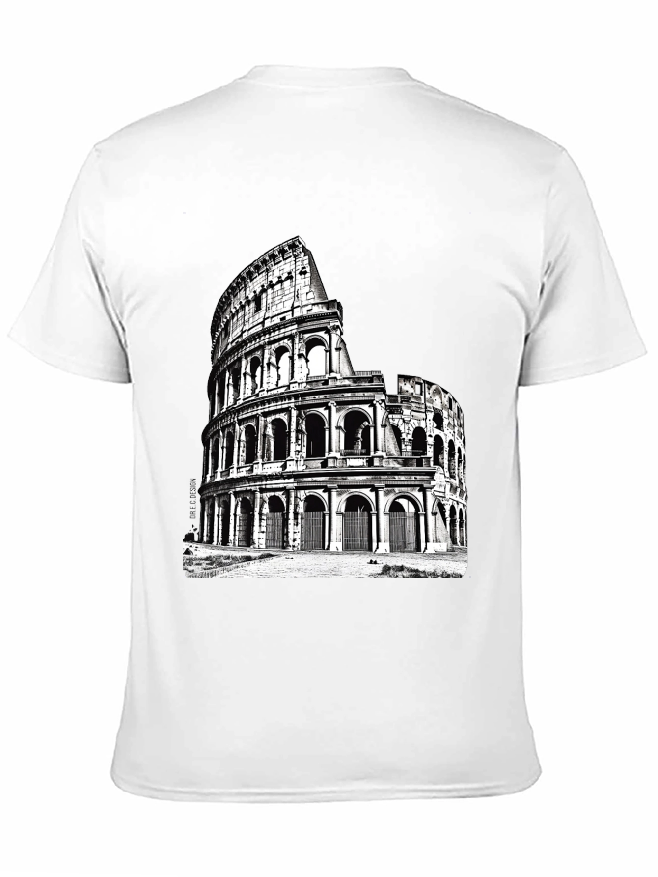 Black Colosseum Graphic Print Black T-Shirt view 11