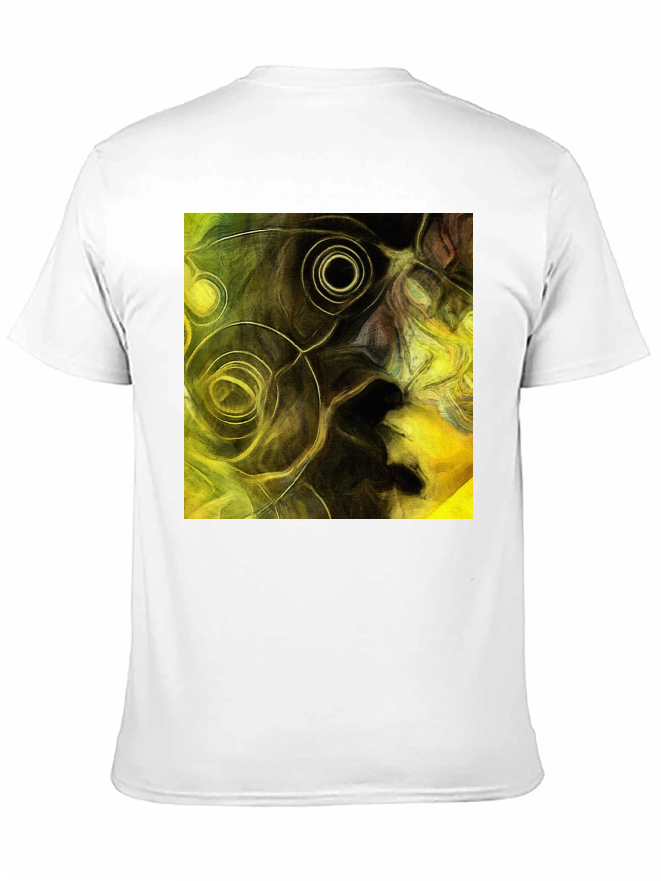 Black Abstract Art Black T-Shirt view 11