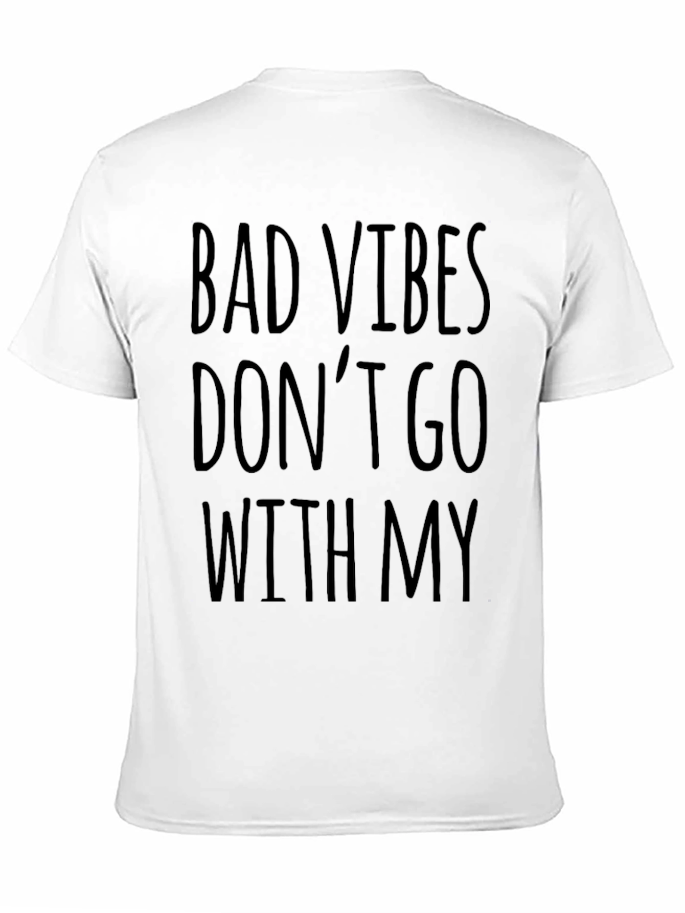 Black Bad Vibes T-Shirt - Funny Slogan Tee view 11