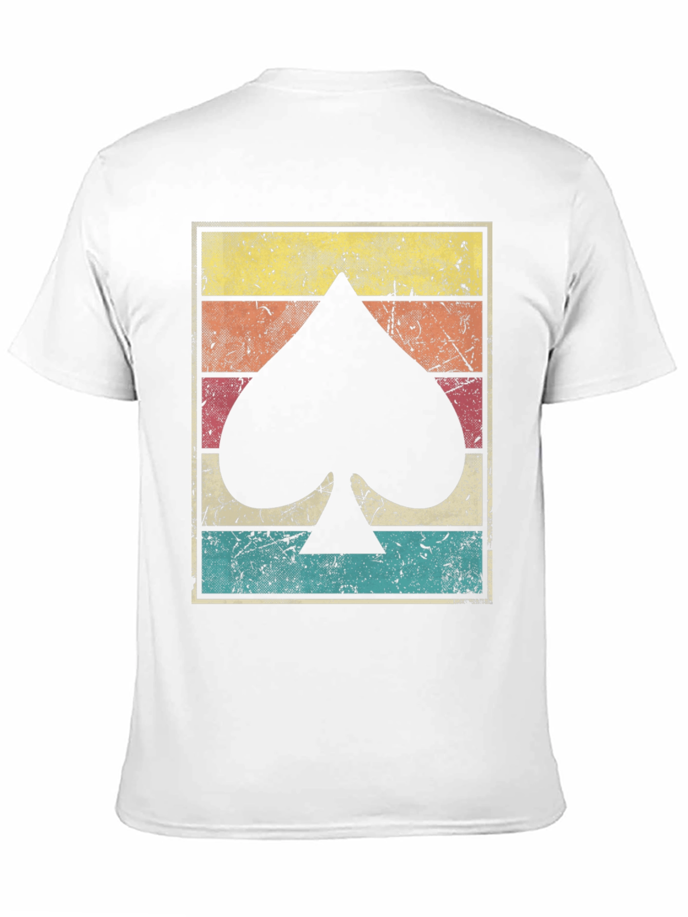 Black Retro Spade Card Graphic Tee view 11