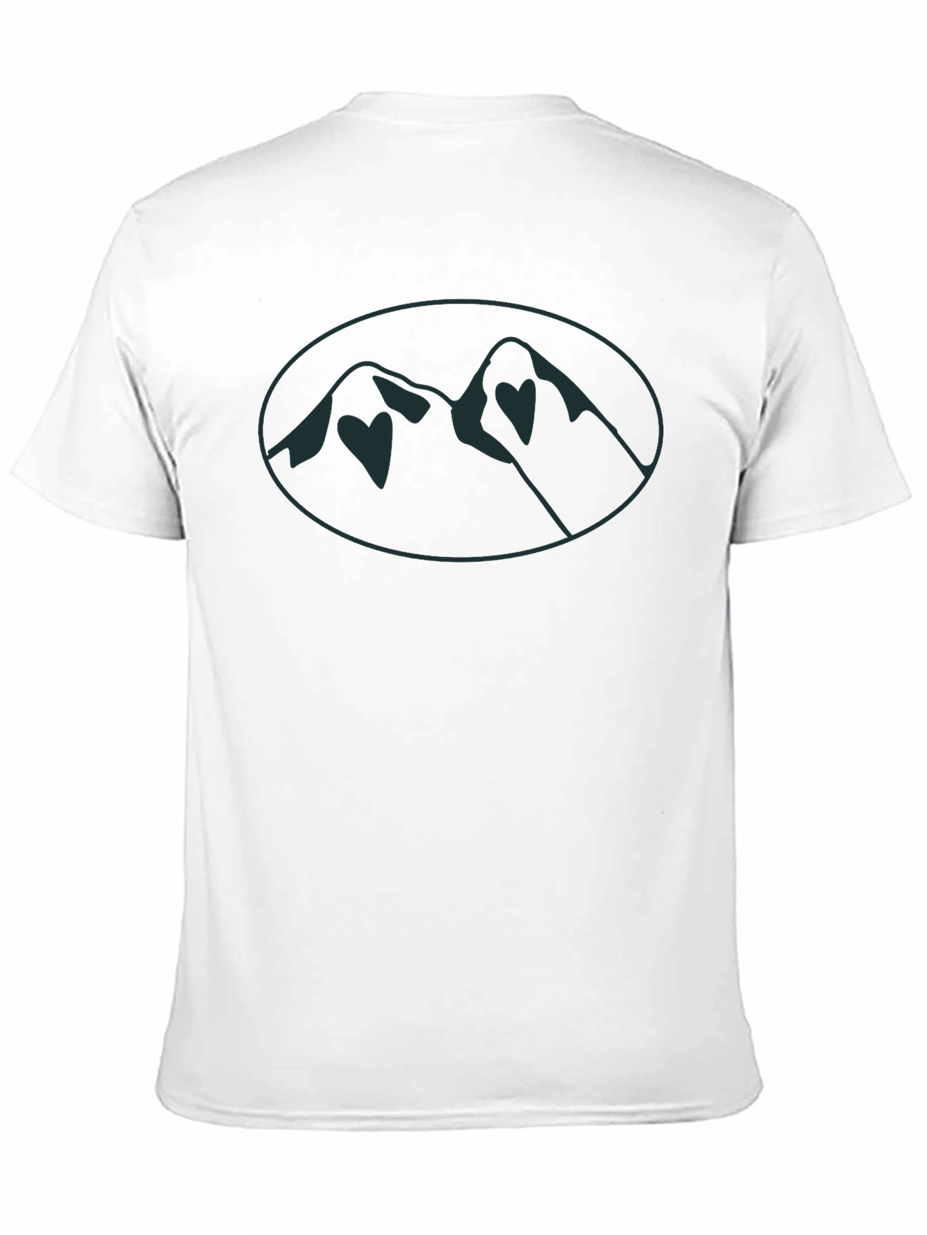 Black Mountain Peak Graphic Tee - Black Casual Shirt view 11