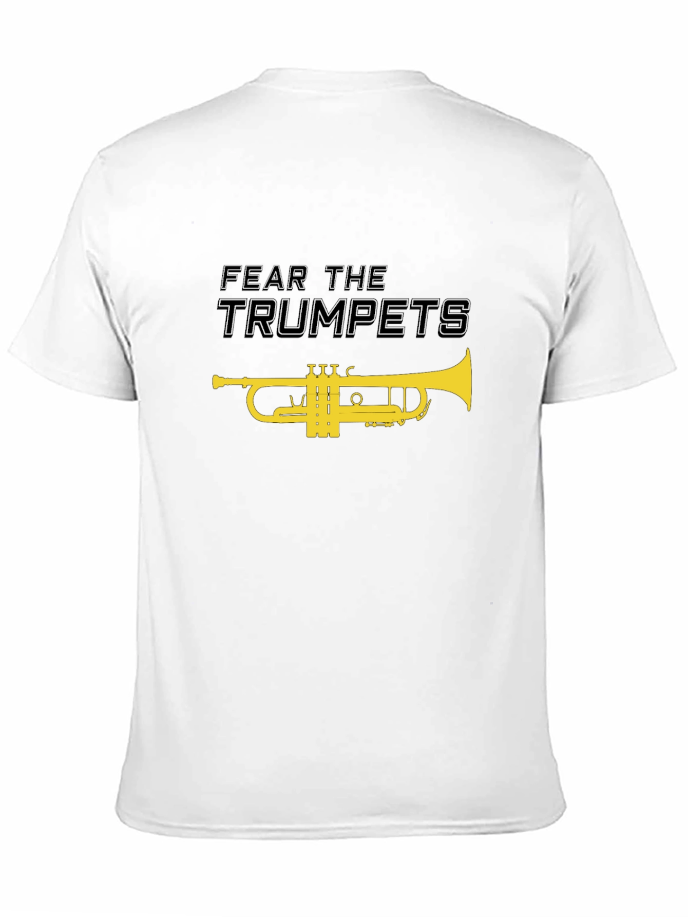 Black Fear the Trumpets T-Shirt - Novelty Music Tee view 11