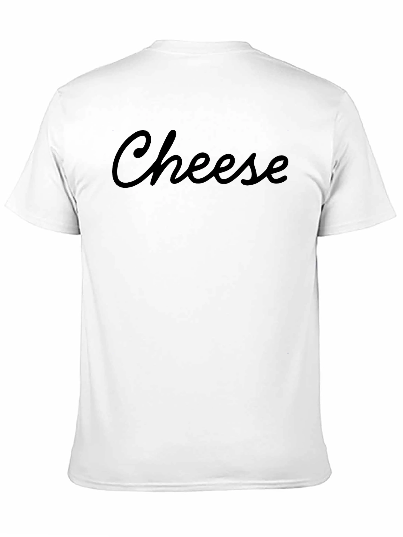 Black Cheese Graphic Tee - Funny Food T-Shirt view 11