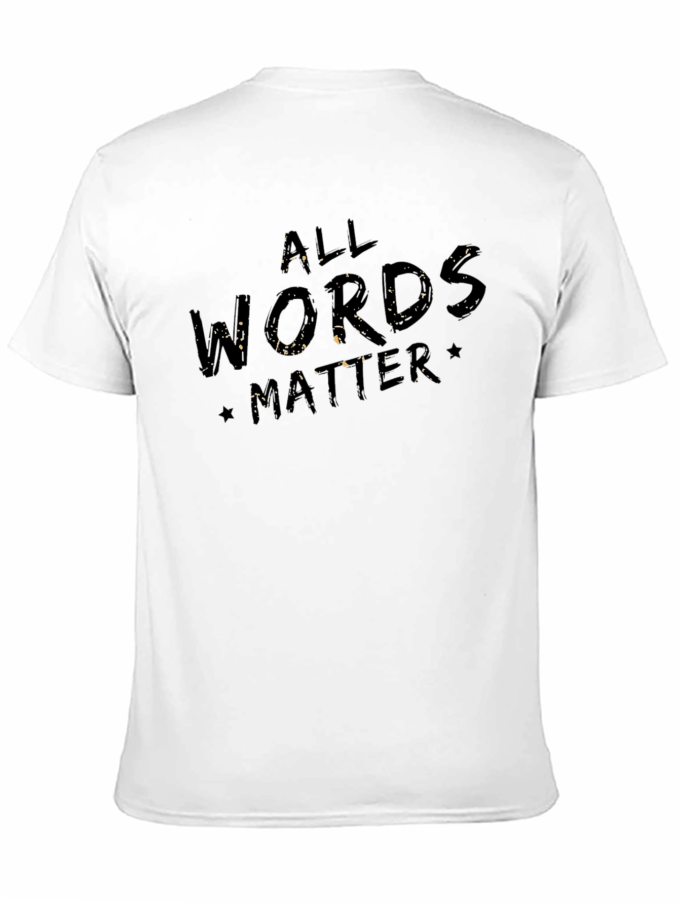 Black All Words Matter Graphic T-Shirt view 11