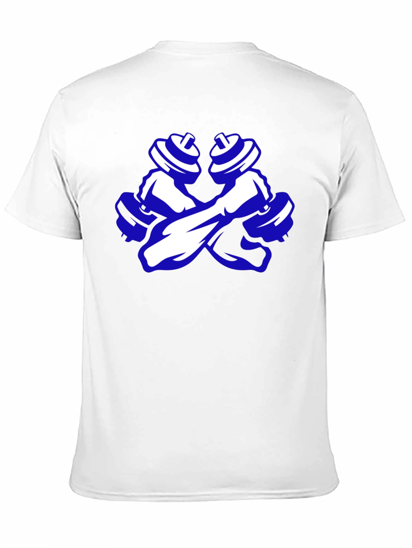 Weightlifting T-Shirt: Crossed Dumbbells Graphic Tee - 11