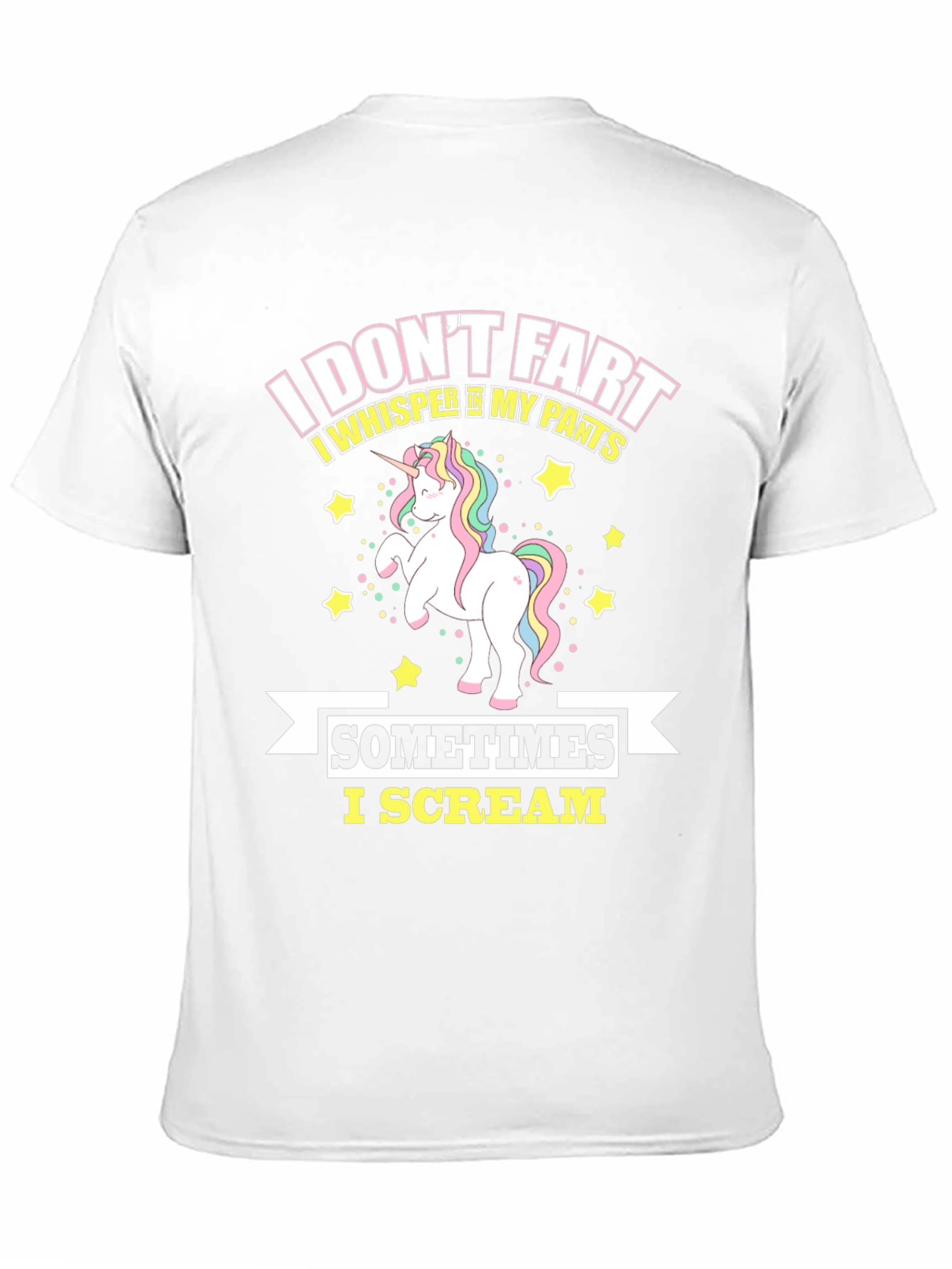 Black Funny Unicorn Humor T-Shirt - I Don't Fart I Whisper in My Pants view 11