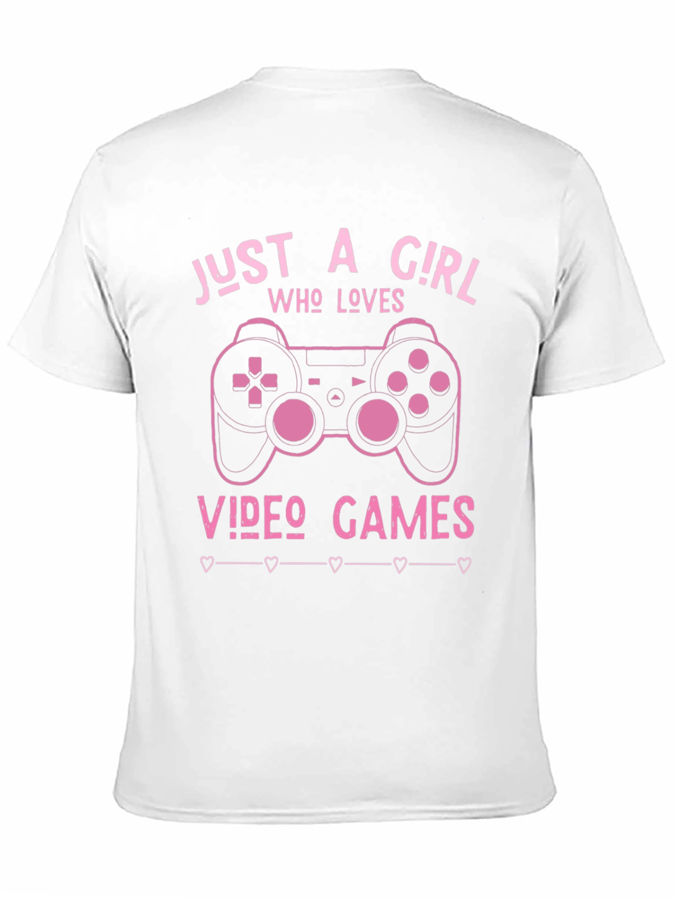 Black Just A Girl Who Loves Video Games Black T-Shirt view 11
