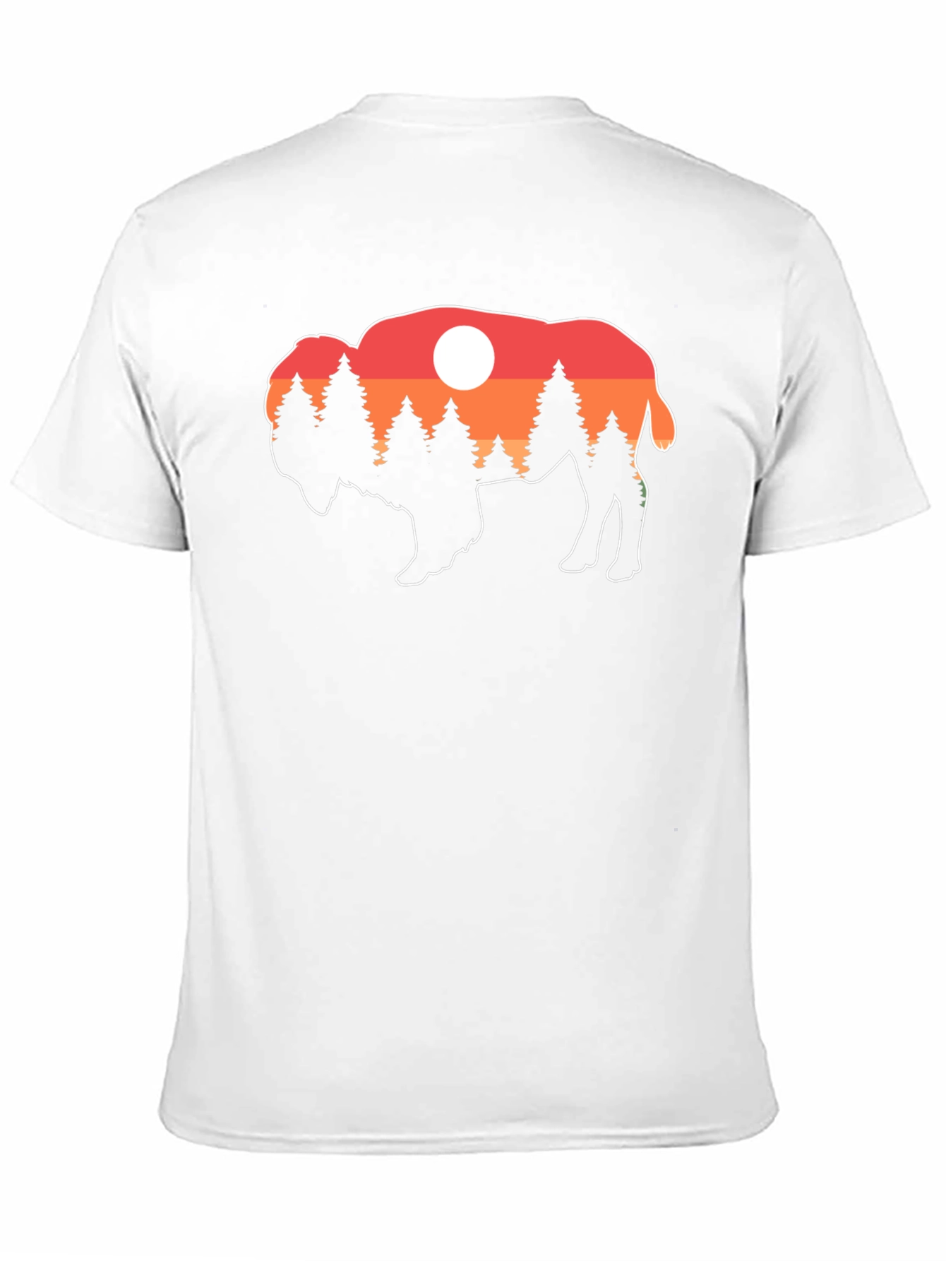 Black Buffalo Sunset T-Shirt - Nature Inspired Graphic Tee view 11