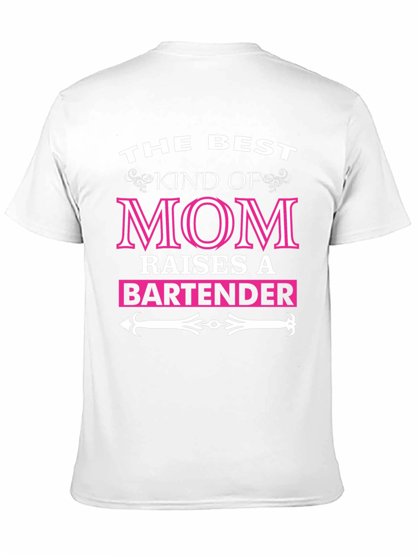 Black Best Kind of Mom Bartender T-Shirt view 11