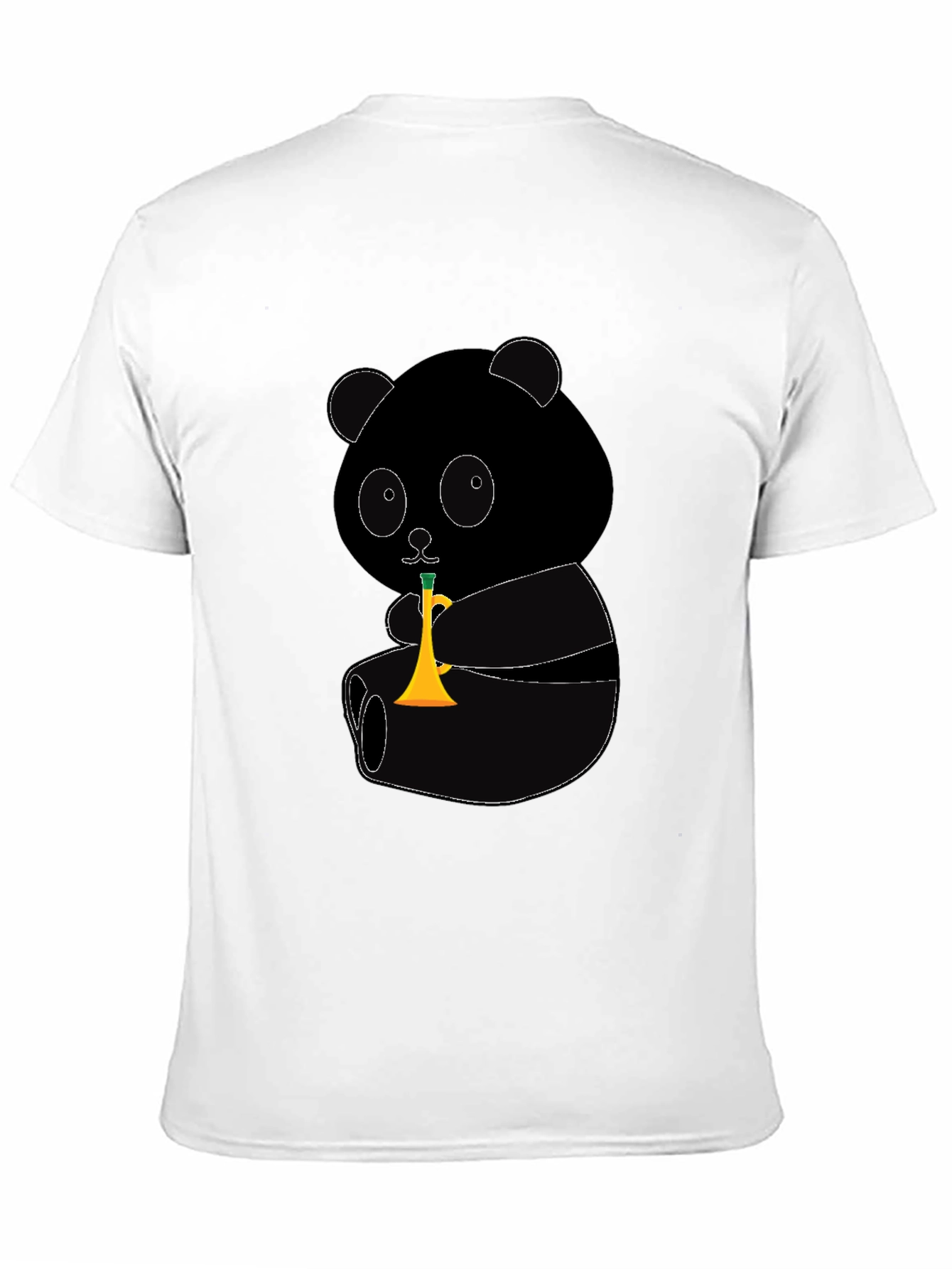 Black Panda Trumpet Graphic T-Shirt view 11