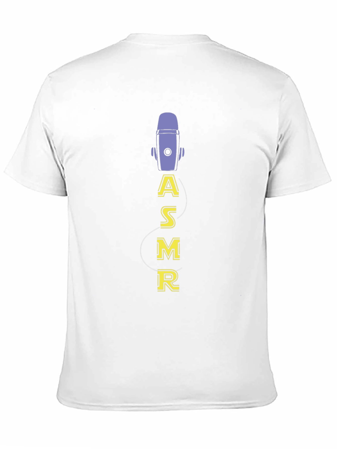 Black ASMR Microphone Graphic Black Tee view 11