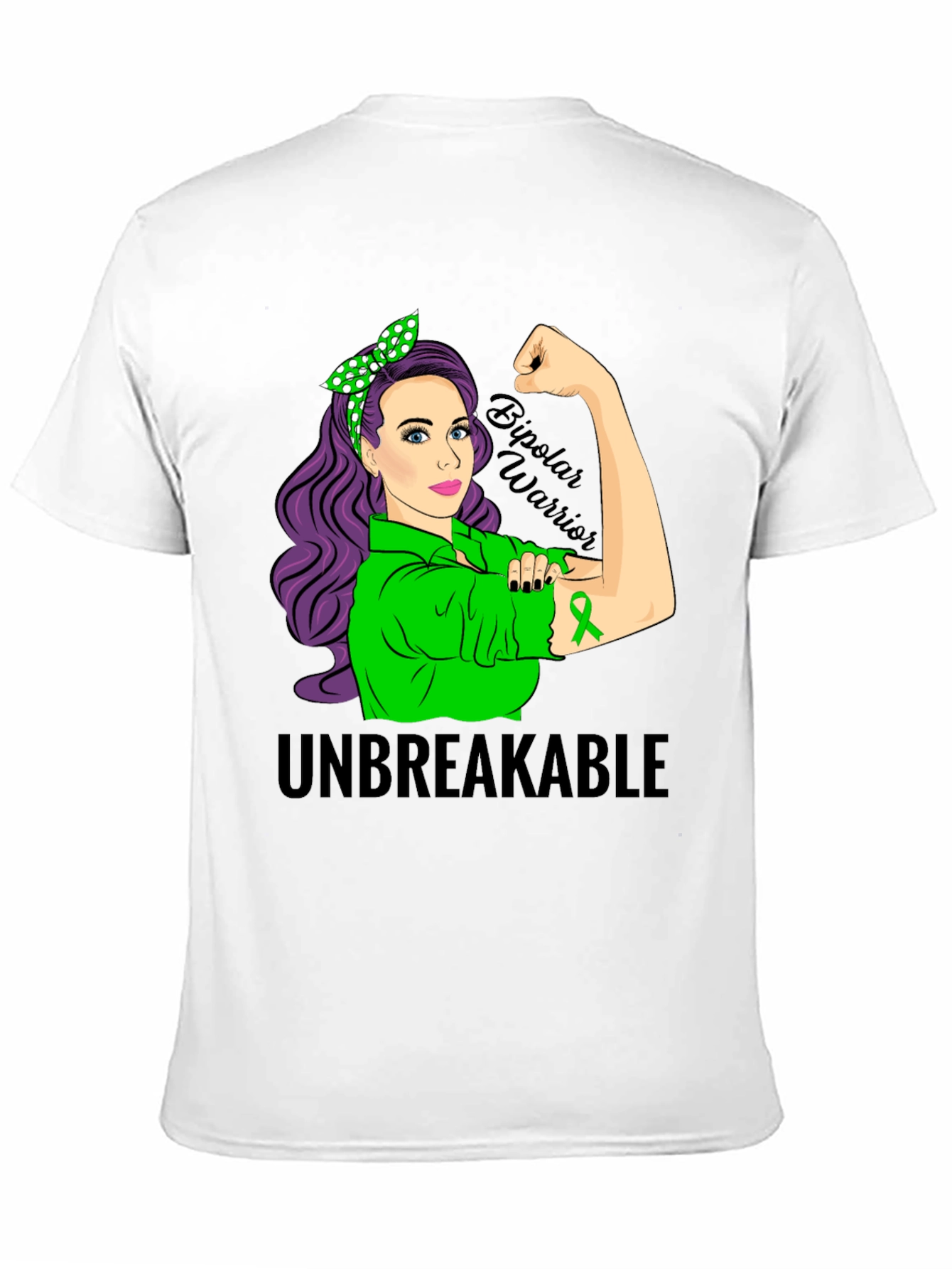 Unbreakable Bipolar Warrior Awareness T-Shirt - 11