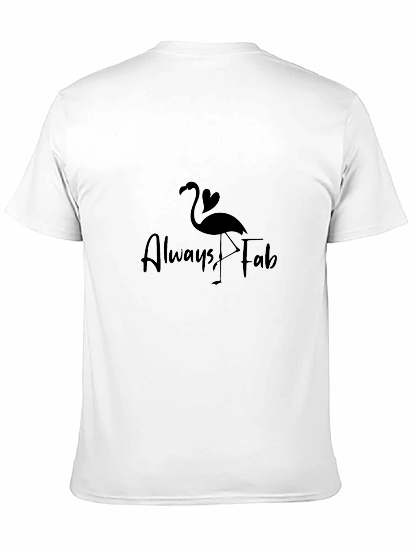 Black Always Fab Flamingo Graphic Tee - Black view 11