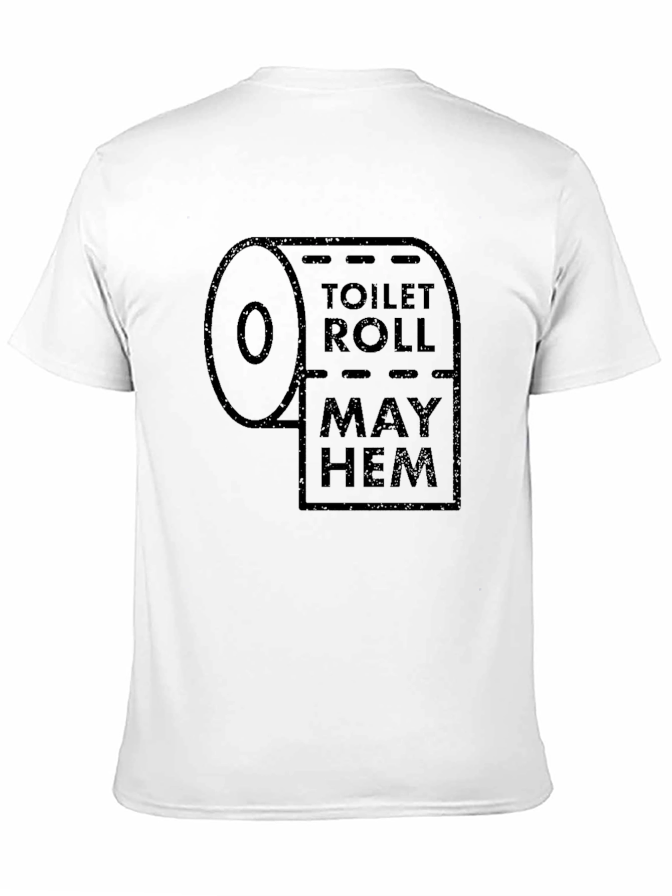 Black Toilet Roll Mayhem T-Shirt - Funny Graphic Tee view 11