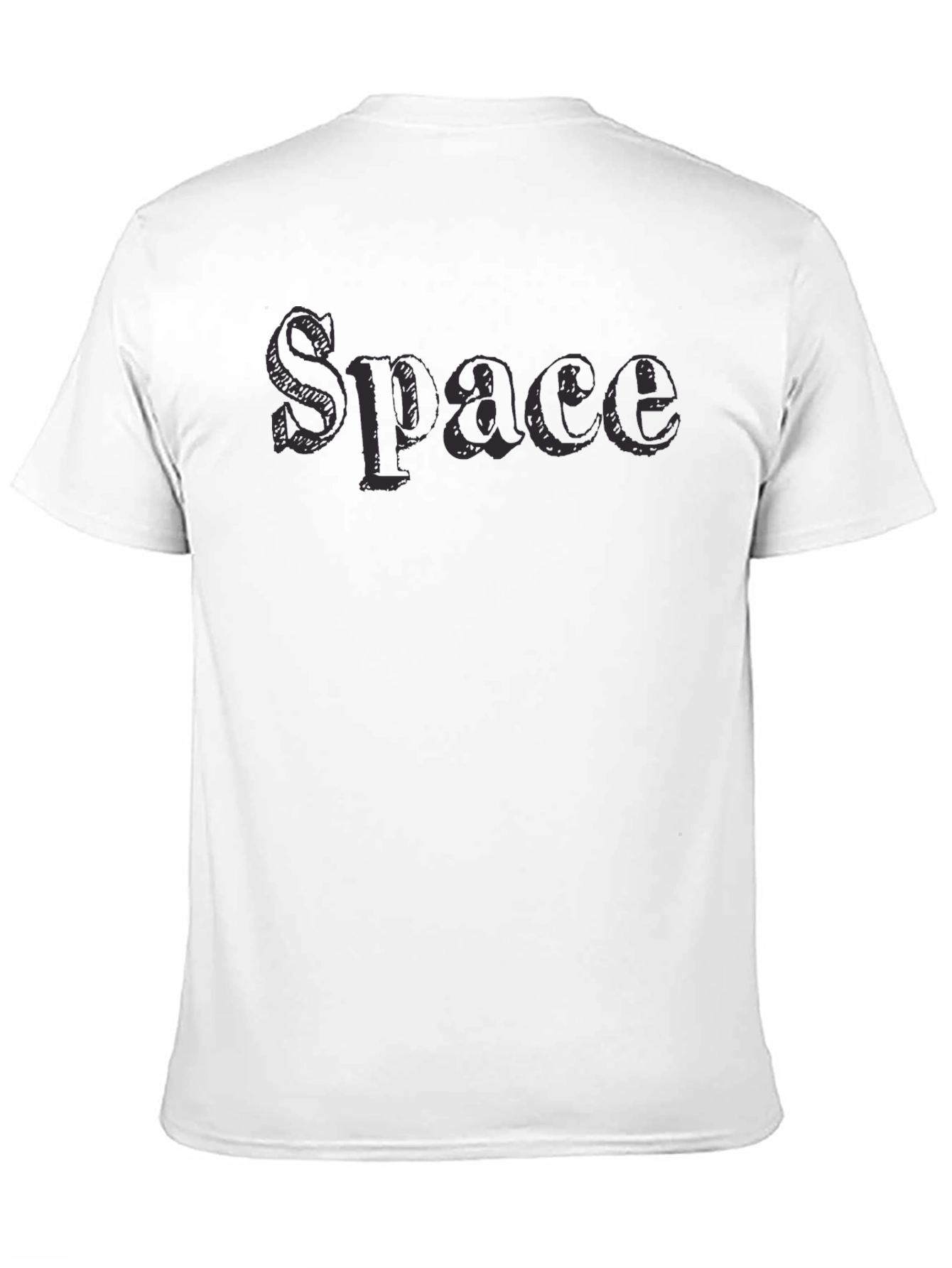 Black Space Graphic Print Black Cotton T-Shirt view 11