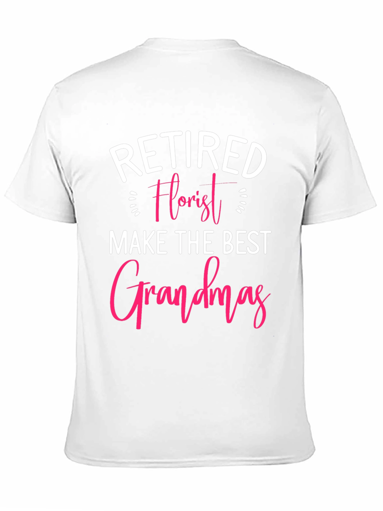 Black Retired Florist Grandma T-Shirt view 11