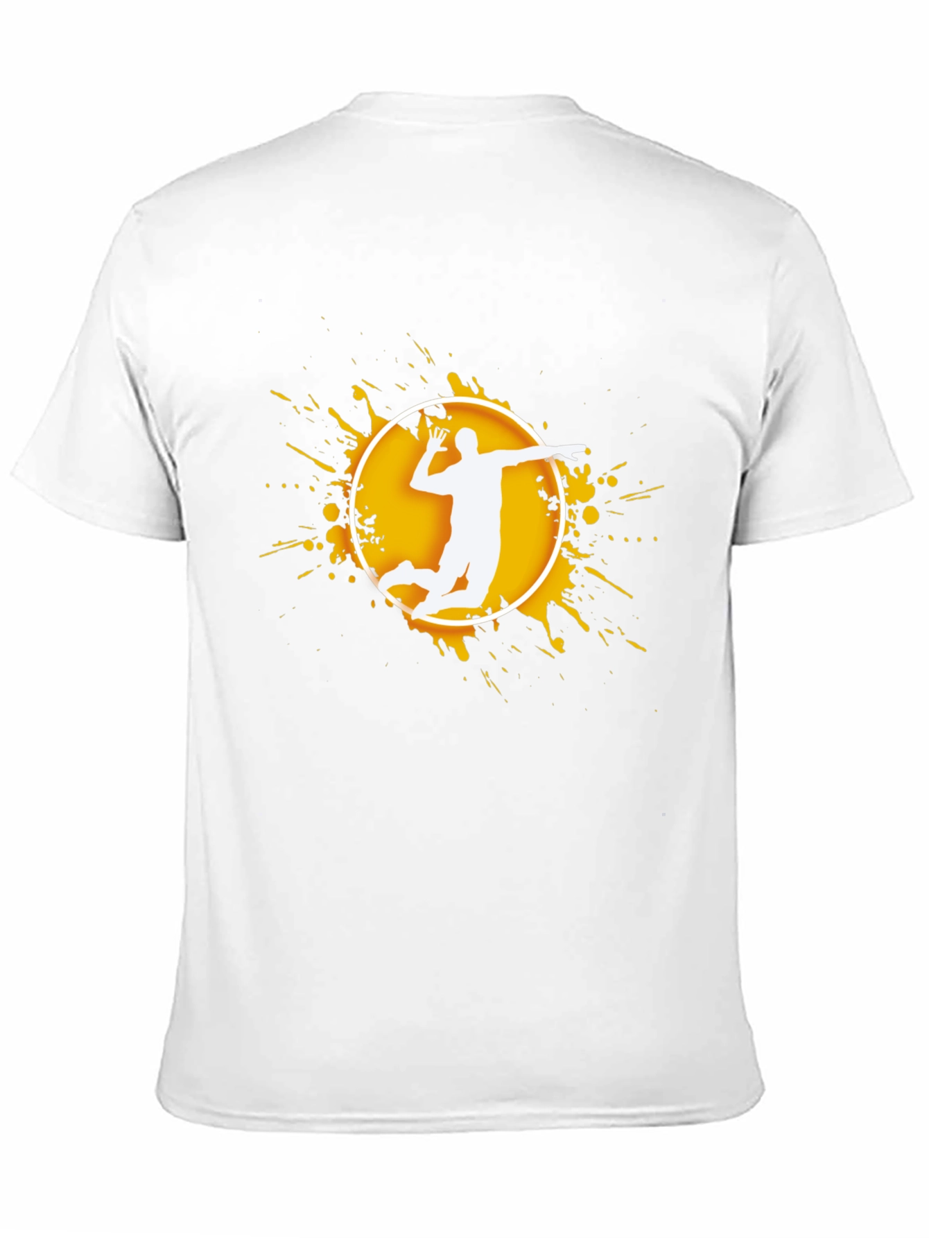 Black Volleyball Player Graphic T-Shirt view 11